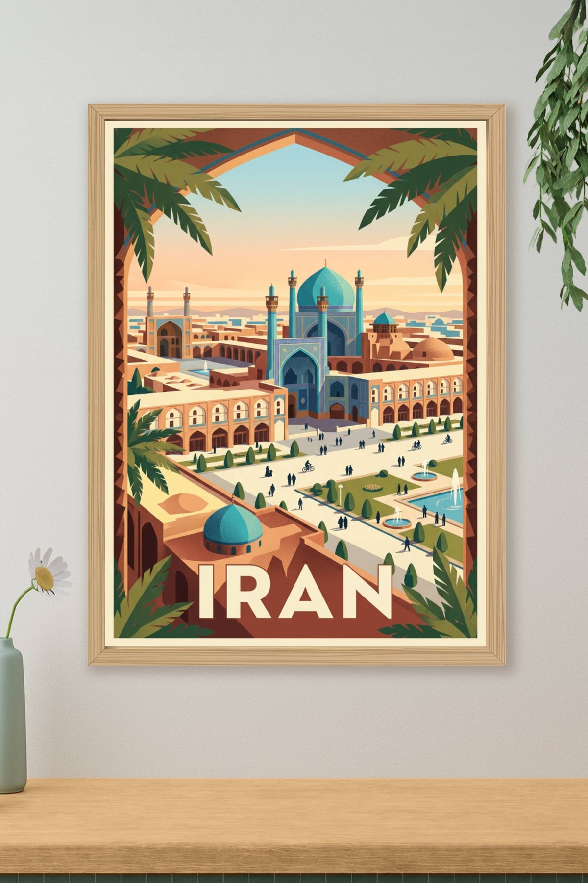 Affiche d'Iran, poster d'architecture persane