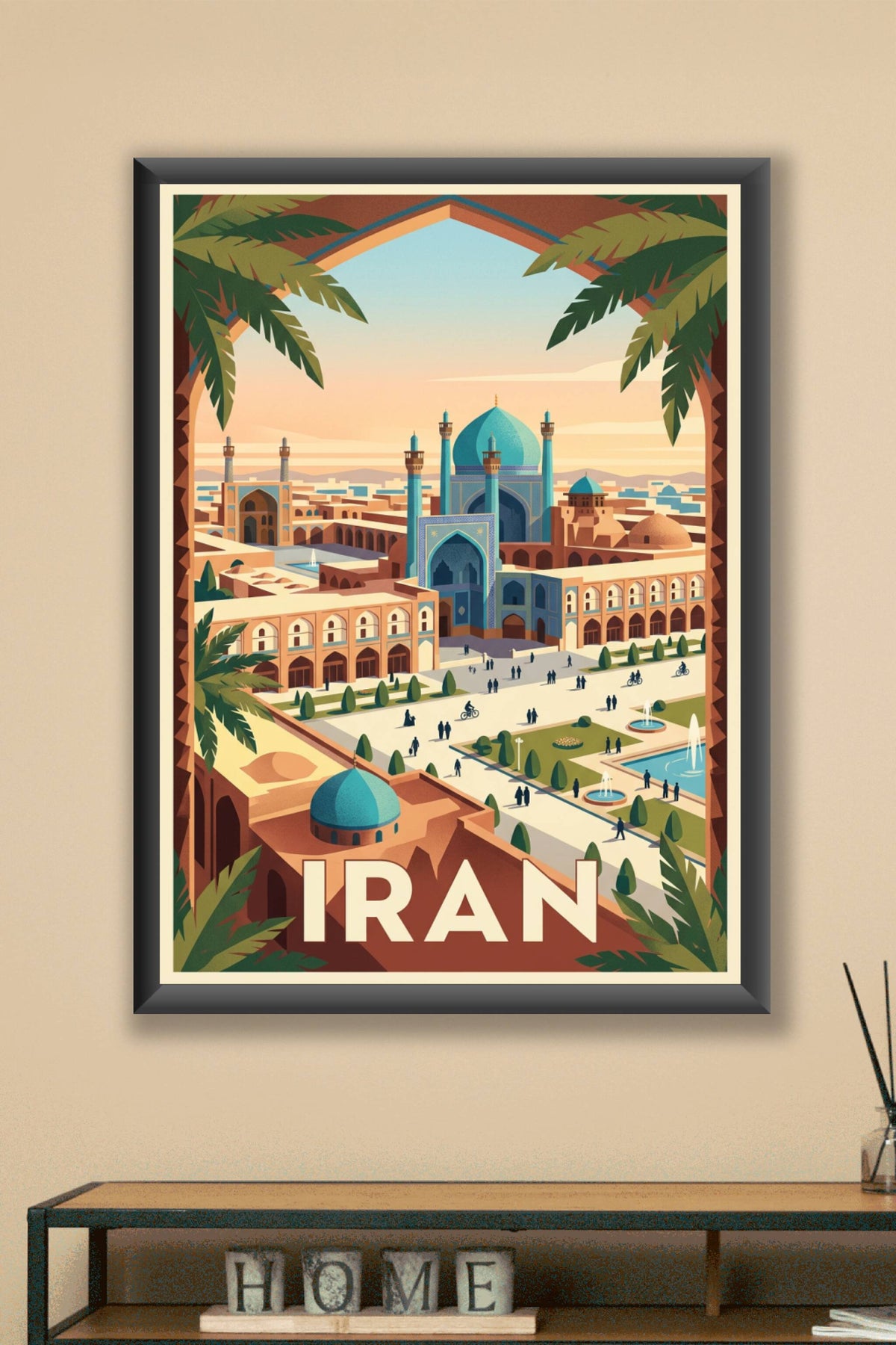 Affiche d'Iran, poster d'architecture persane