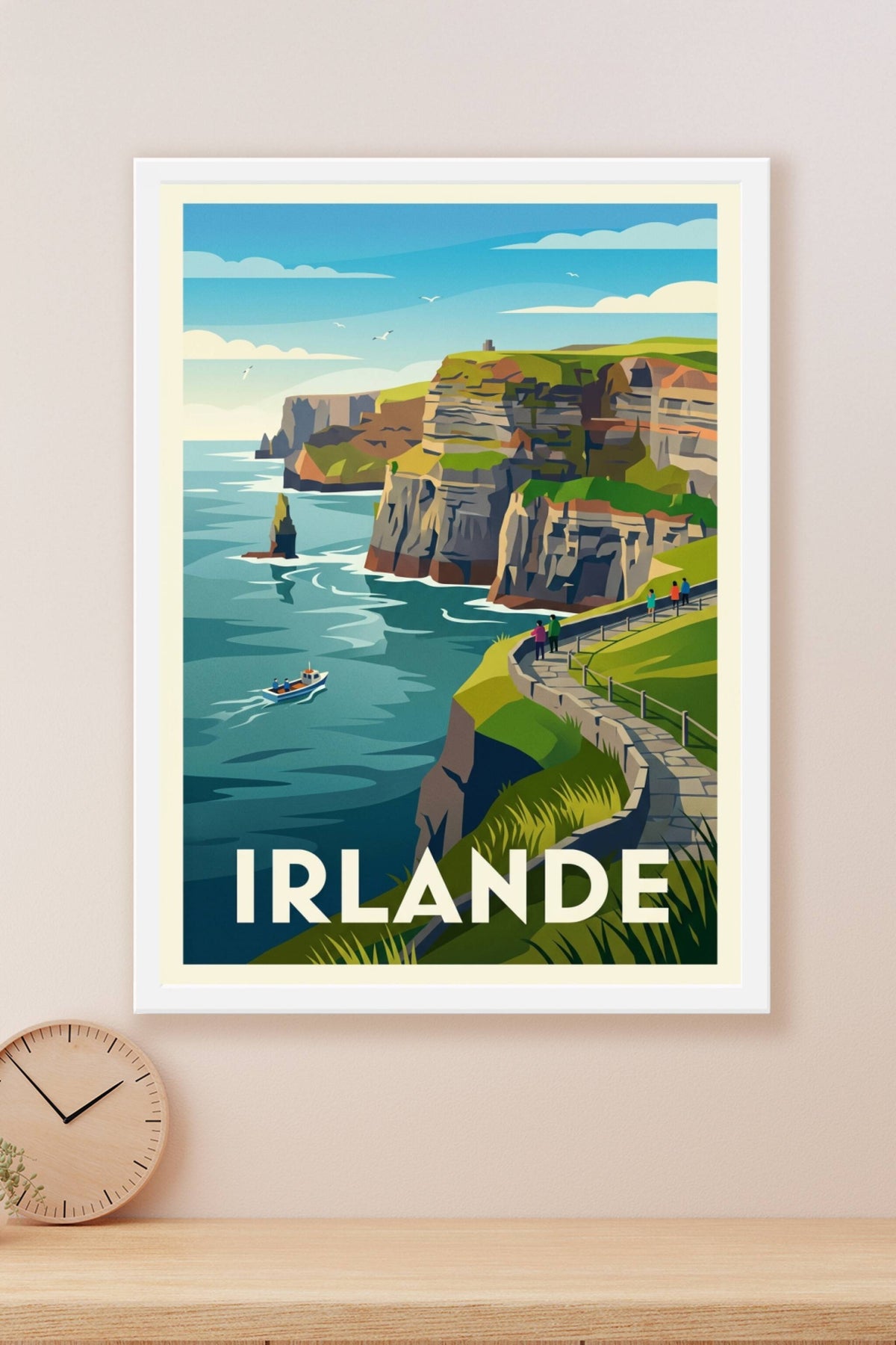 Affiche d'Irlande, poster Falaises de Moher