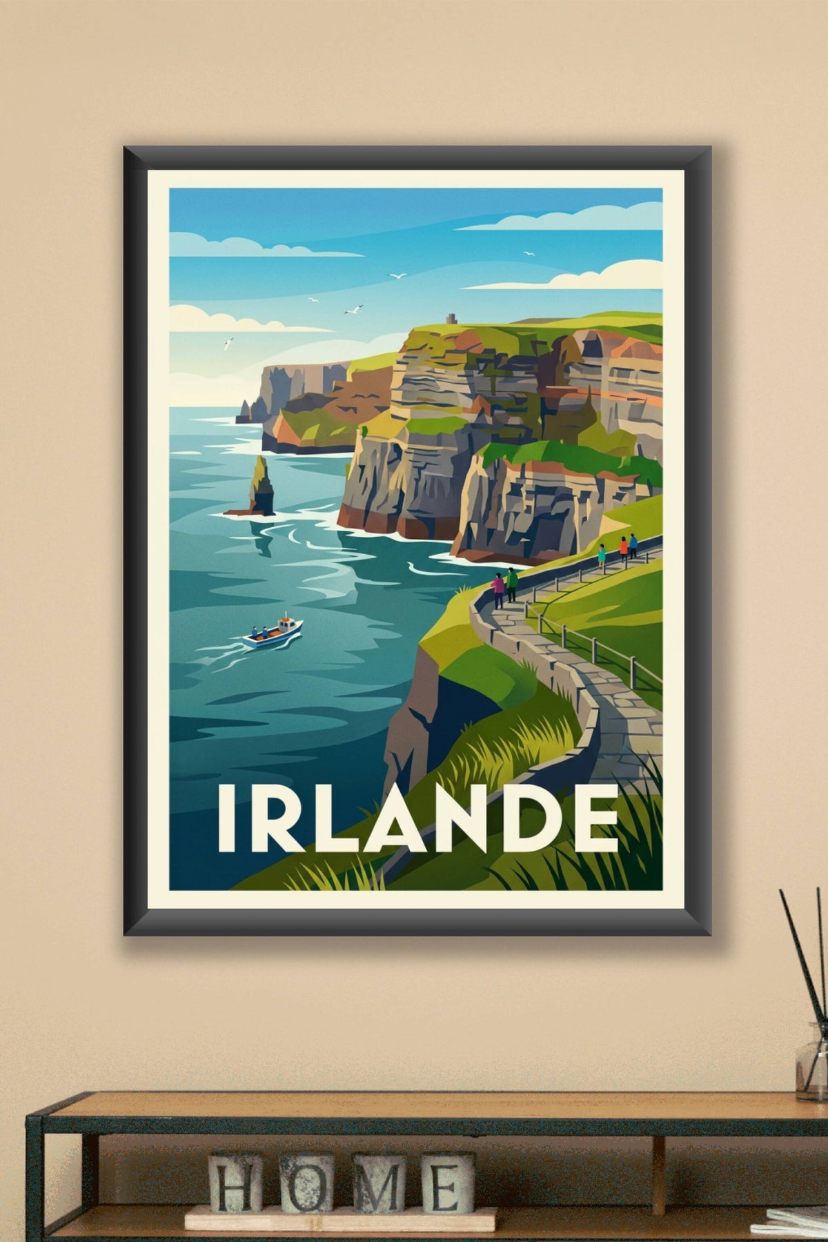 Affiche d'Irlande, poster Falaises de Moher