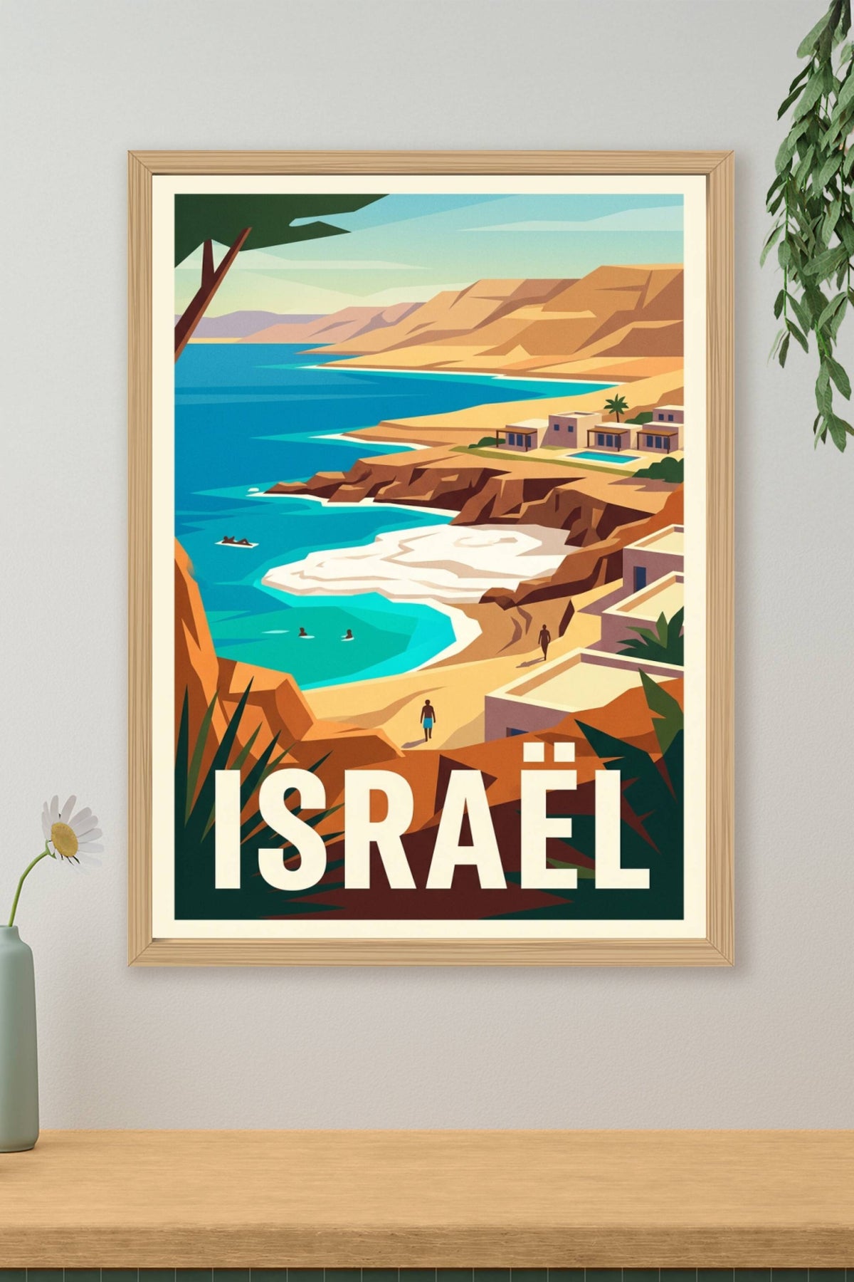 Affiche d'Israël, Mer Morte et désert