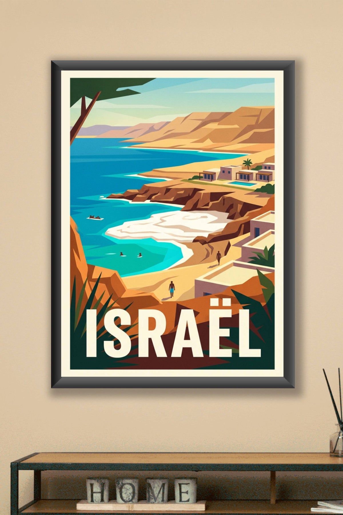 Affiche d'Israël, Mer Morte et désert