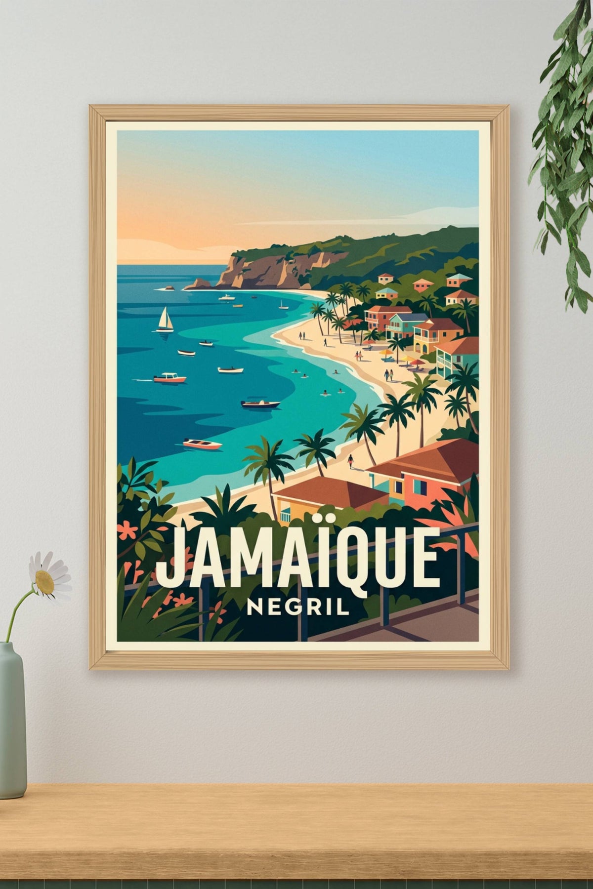 Affiche de la Jamaïque, Negril poster