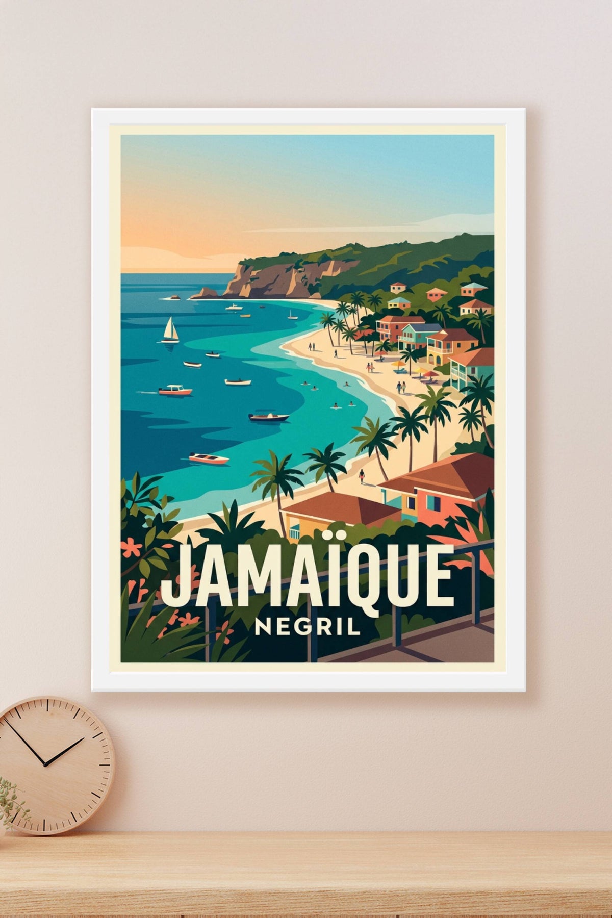 Affiche de la Jamaïque, Negril poster