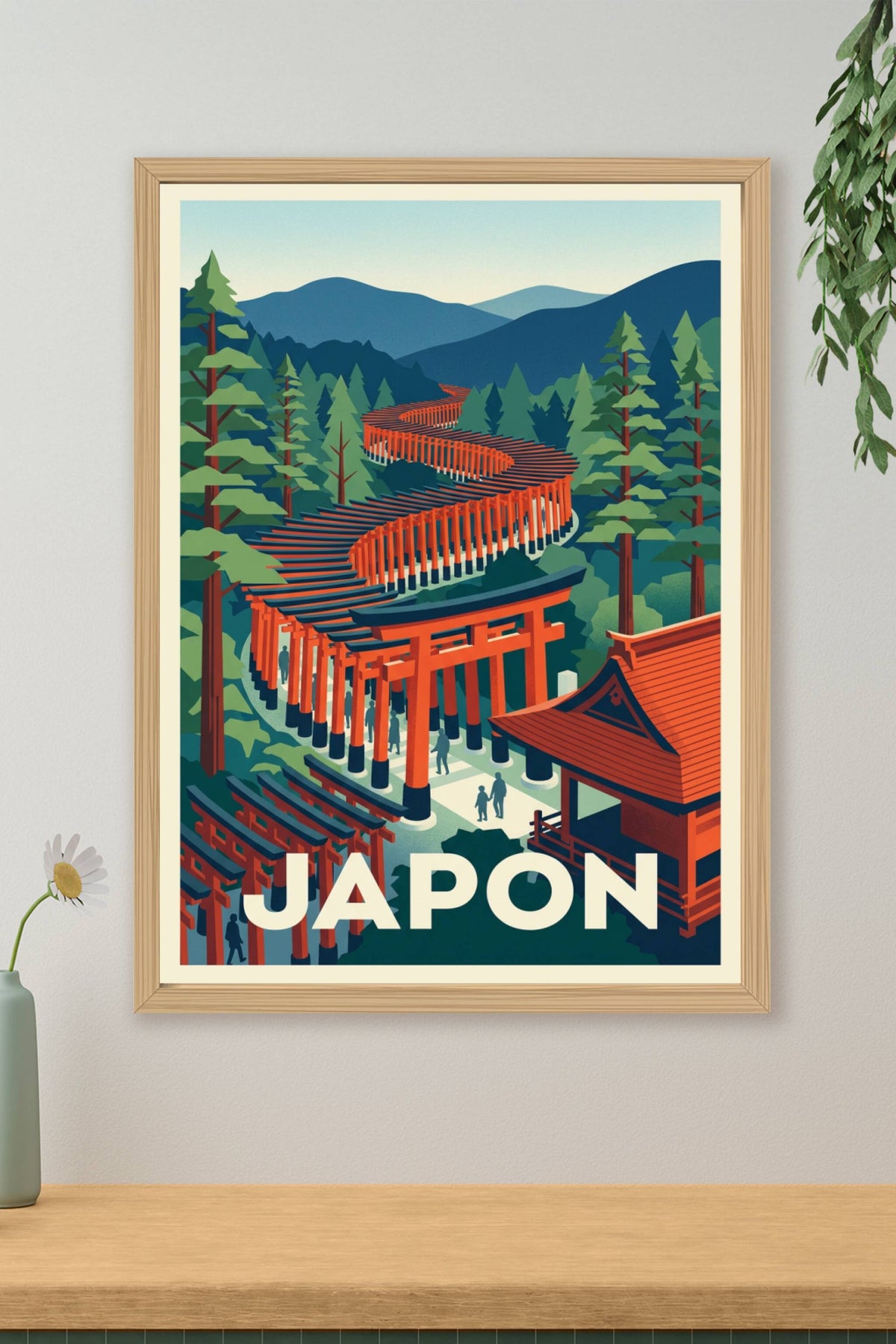 Affiche du Japon, Torii Fushimi Inari