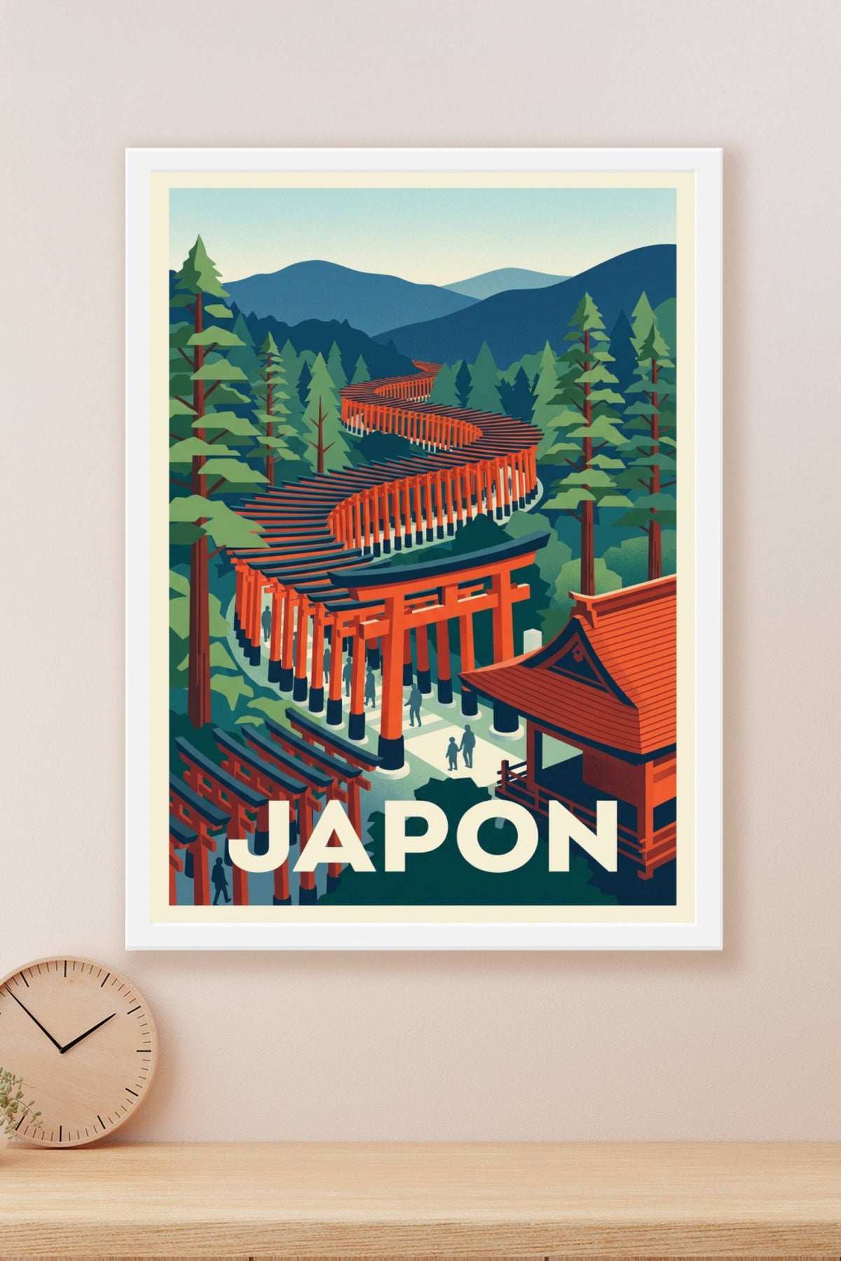 Affiche du Japon, Torii Fushimi Inari