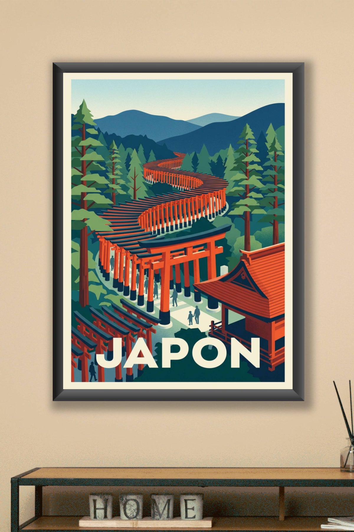 Affiche du Japon, Torii Fushimi Inari