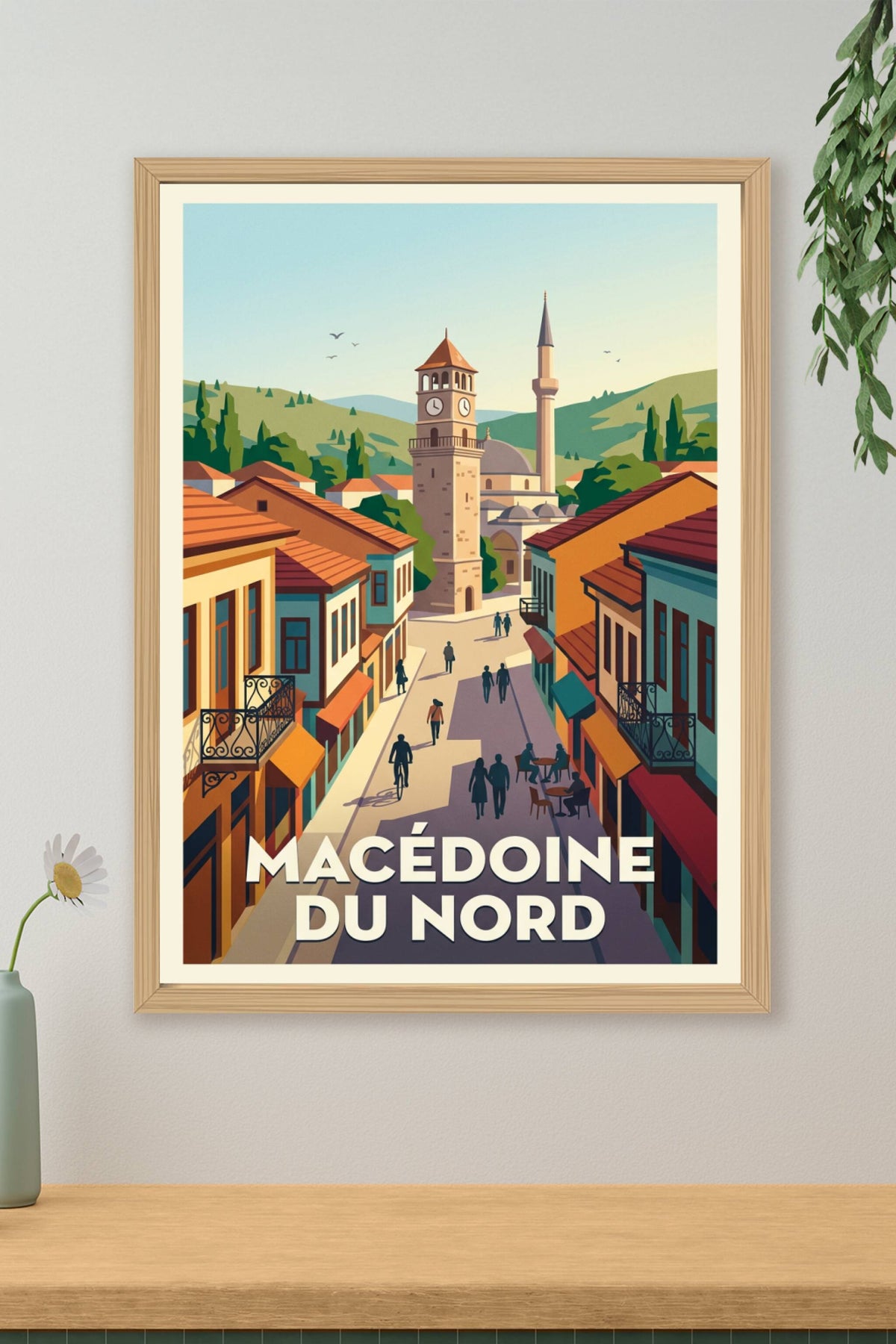 Affiche de Macédoine du Nord, poster voyage