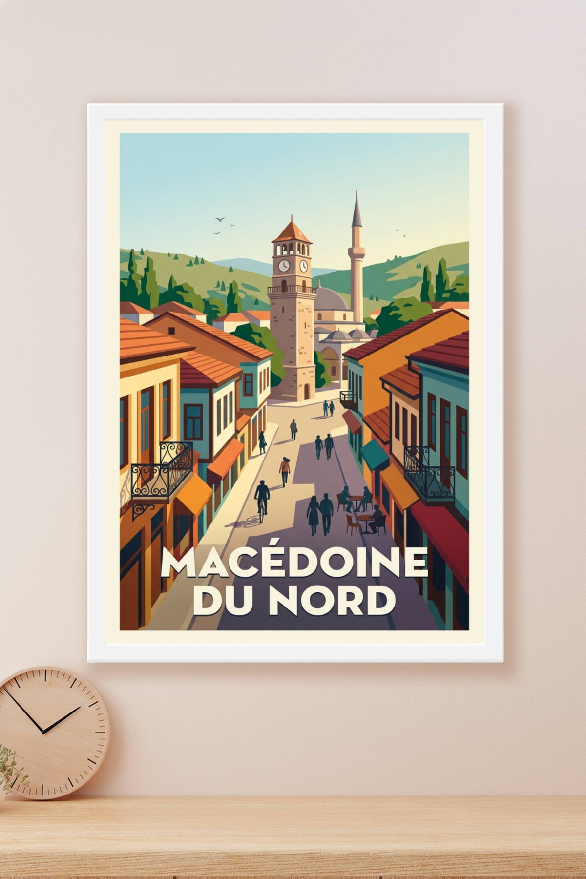 Affiche de Macédoine du Nord, poster voyage