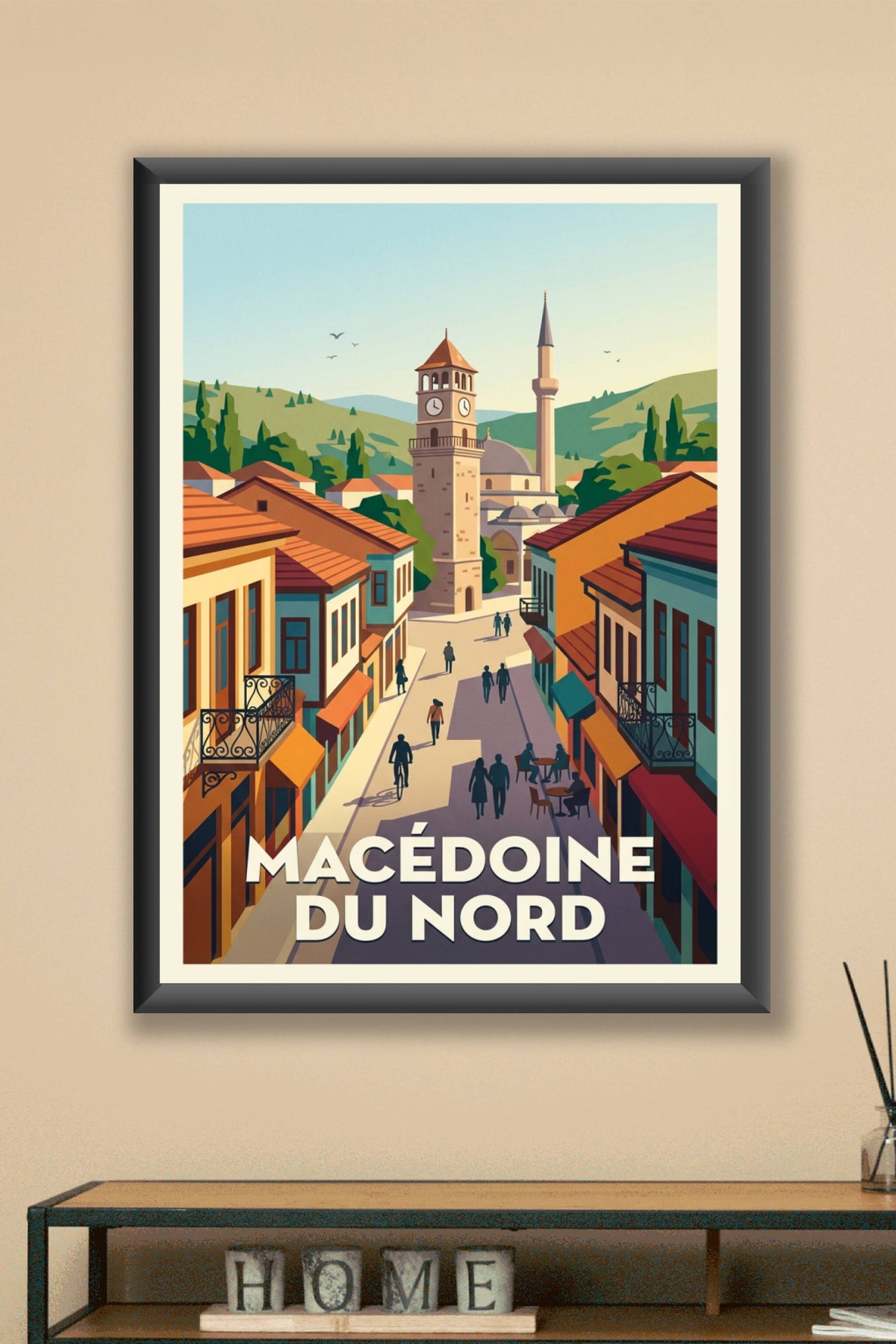 Affiche de Macédoine du Nord, poster voyage