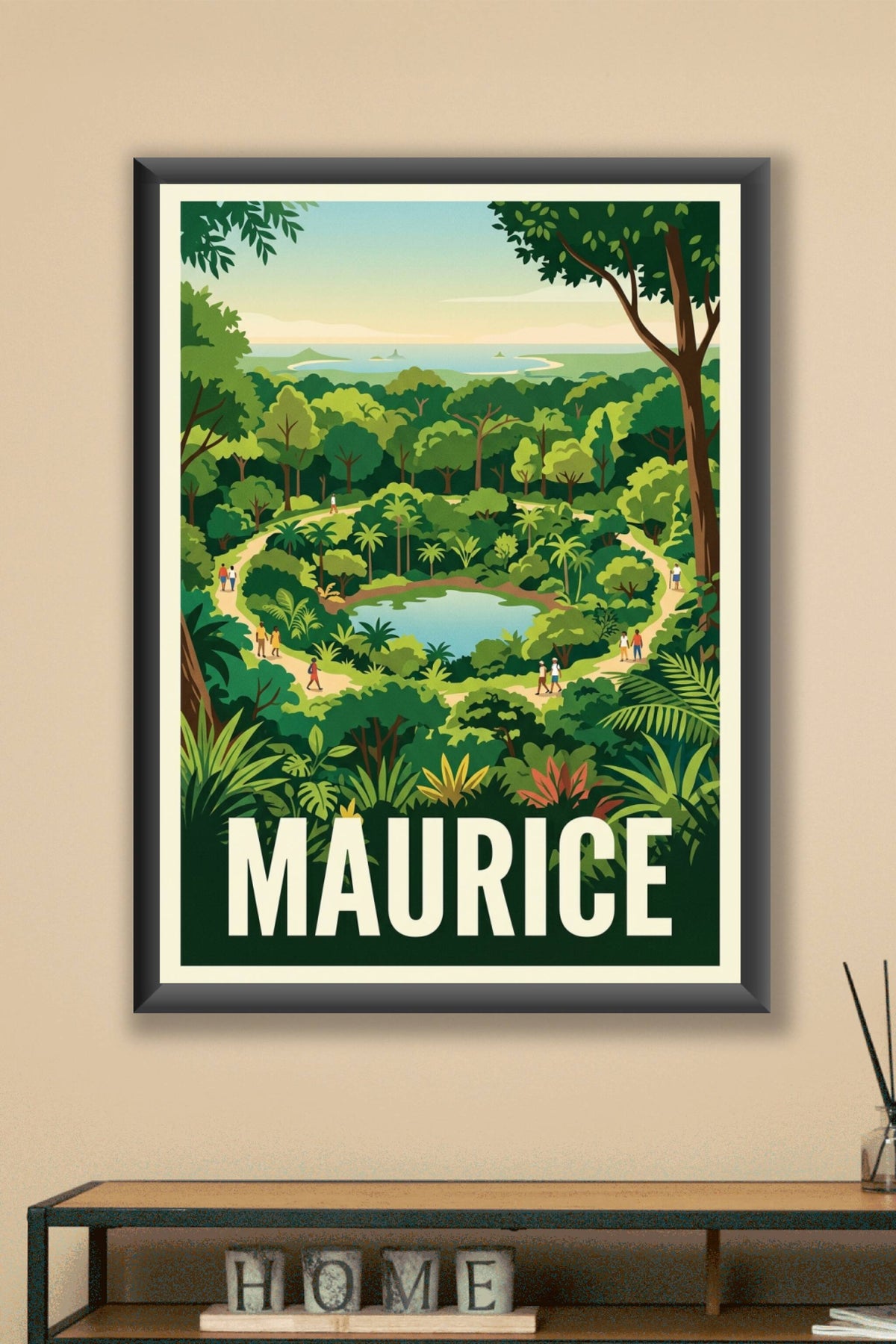 Affiche Maurice, poster Trou aux Cerfs