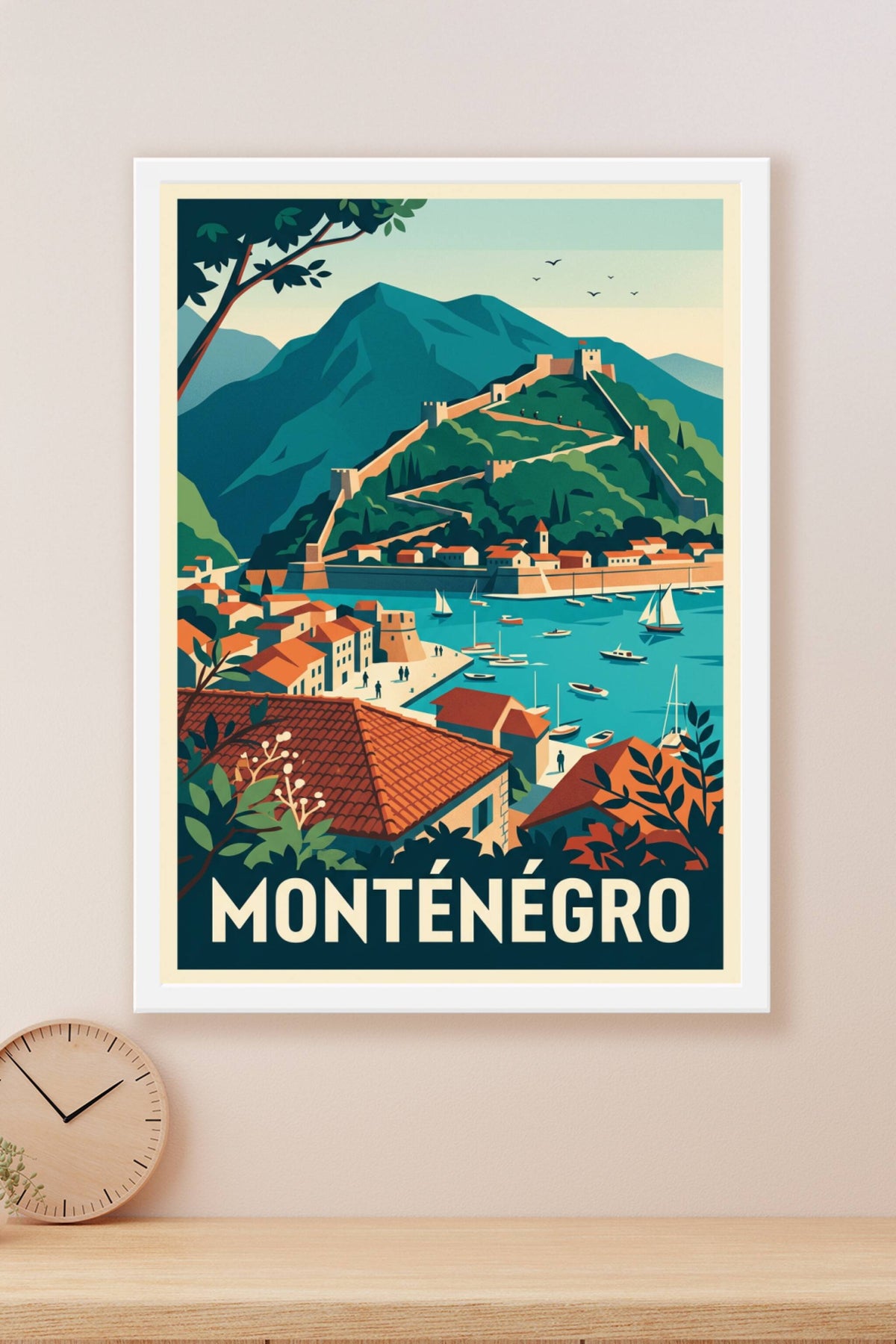 Affiche du Monténégro, Kotor et ses remparts