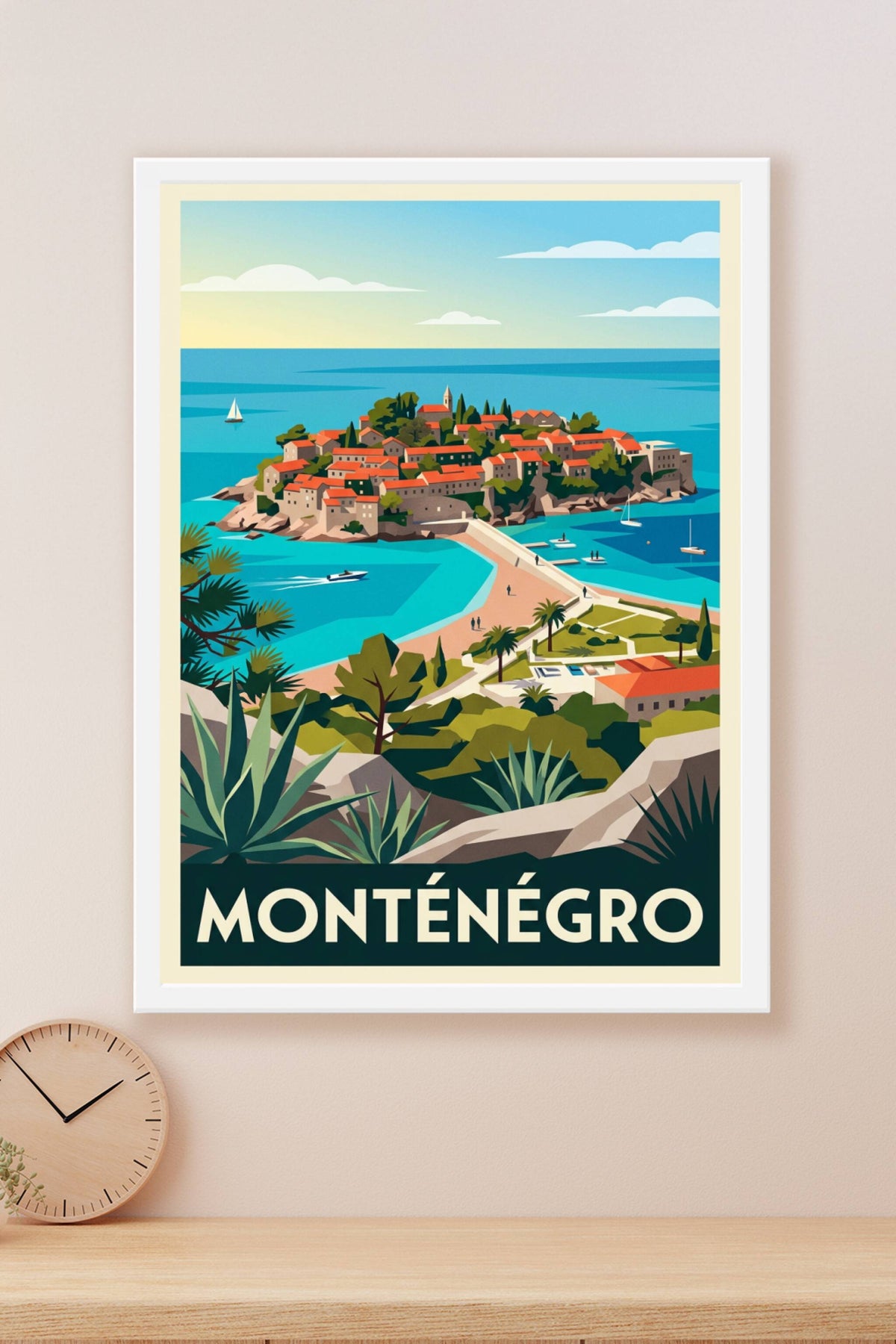 Affiche du Monténégro, Sveti Stefan