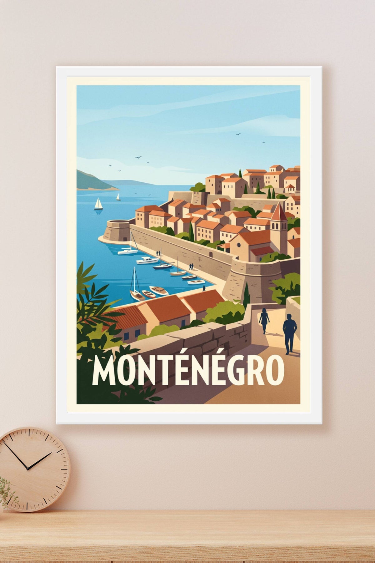 Affiche du Monténégro, cité médiévale