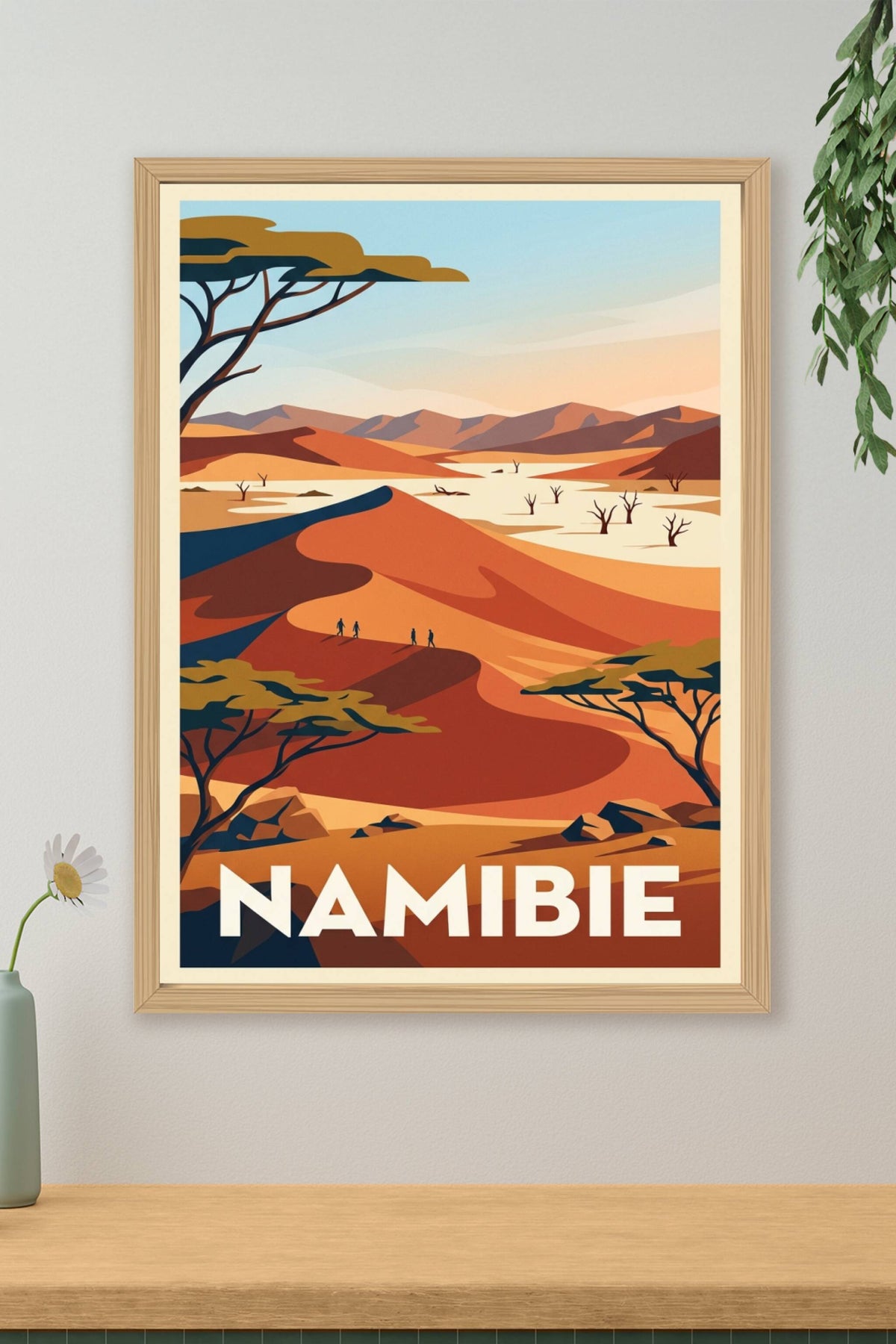 Affiche de Namibie, poster désert du Namib