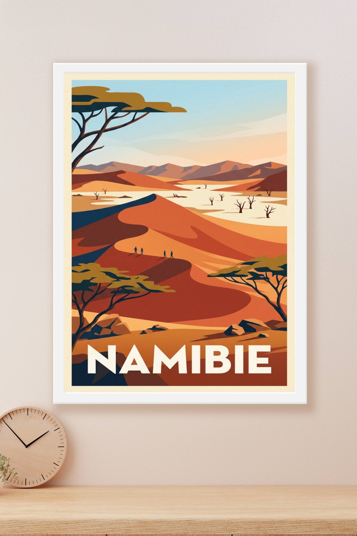 Affiche de Namibie, poster désert du Namib