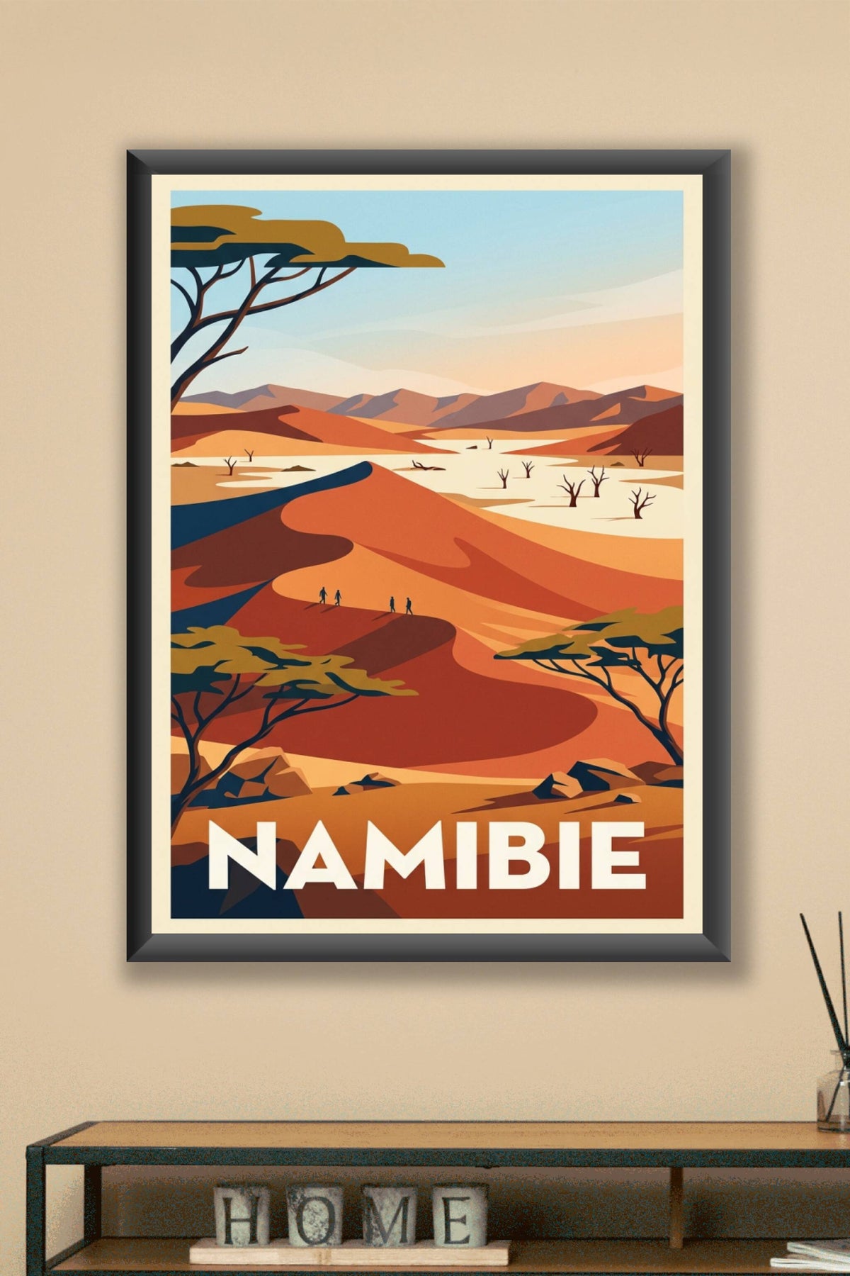Affiche de Namibie, poster désert du Namib