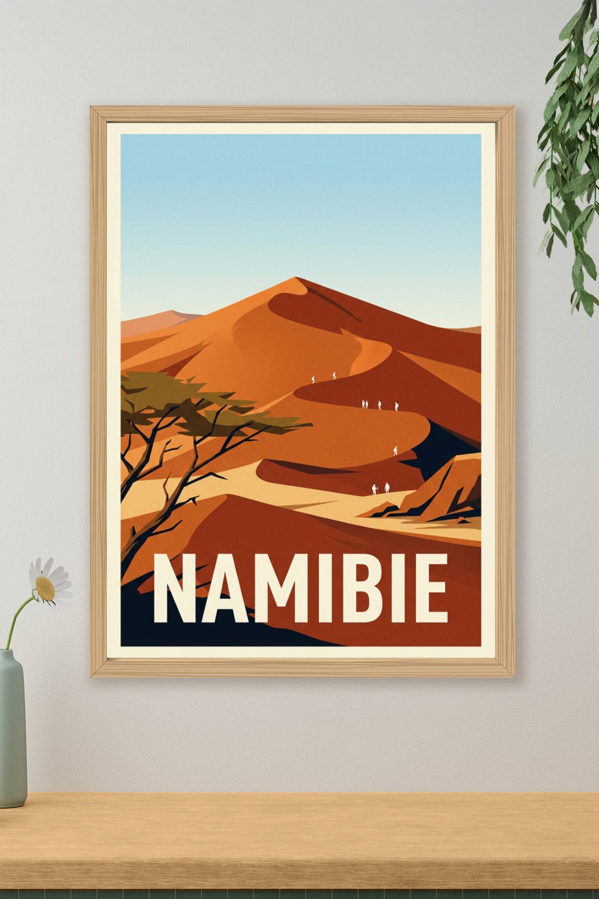 Affiche de Namibie, dunes de Deadvlei