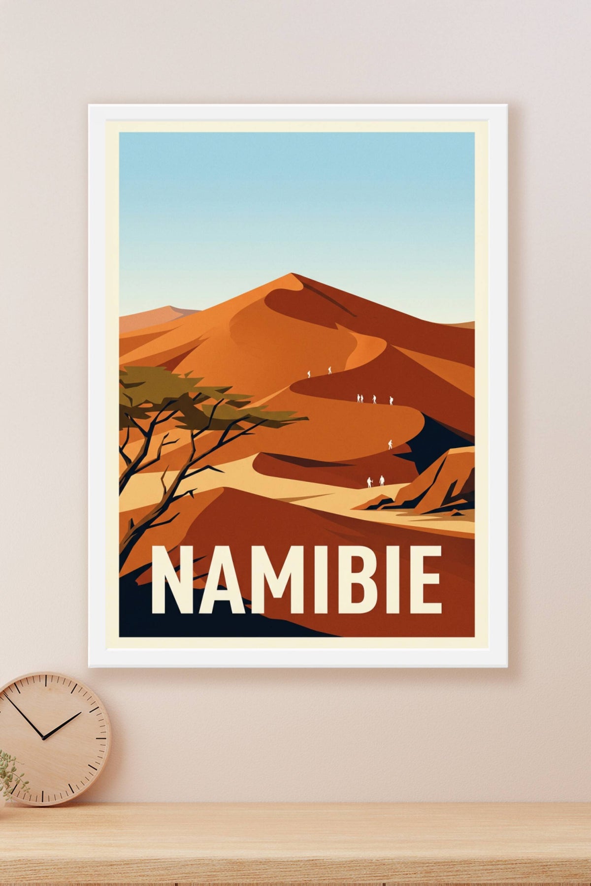 Affiche de Namibie, dunes de Deadvlei