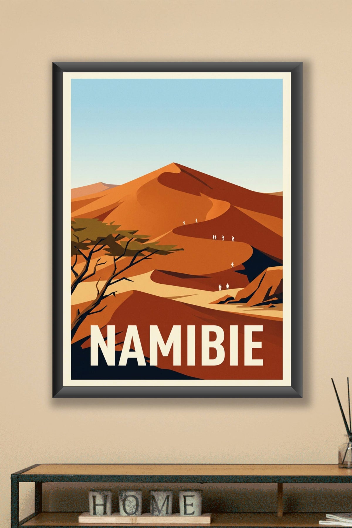 Affiche de Namibie, dunes de Deadvlei