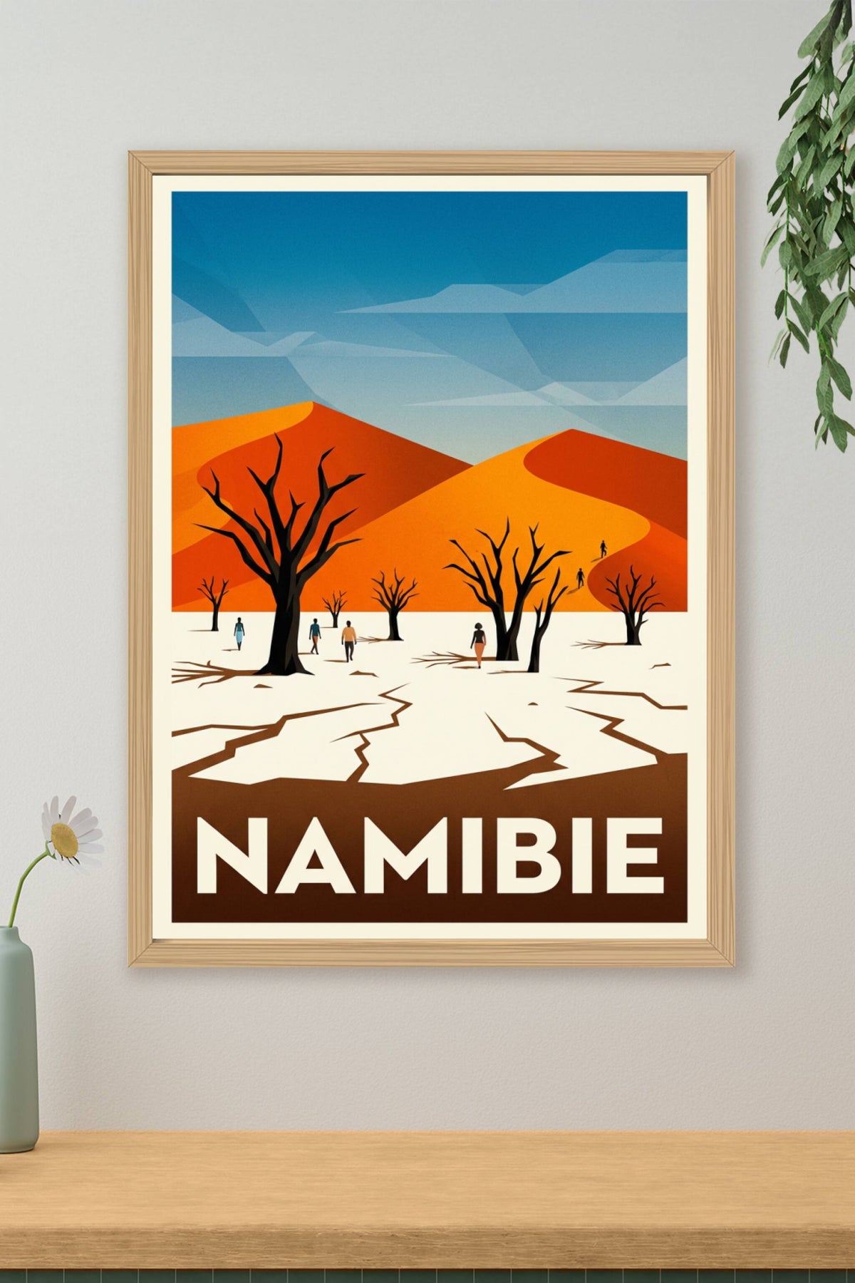 Poster Namibie, dunes orange Deadvlei