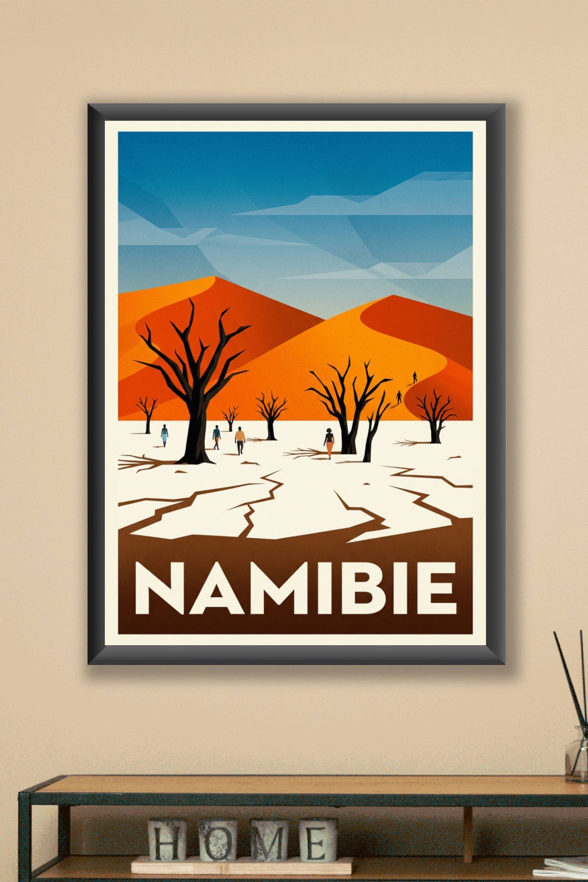 Poster Namibie, dunes orange Deadvlei