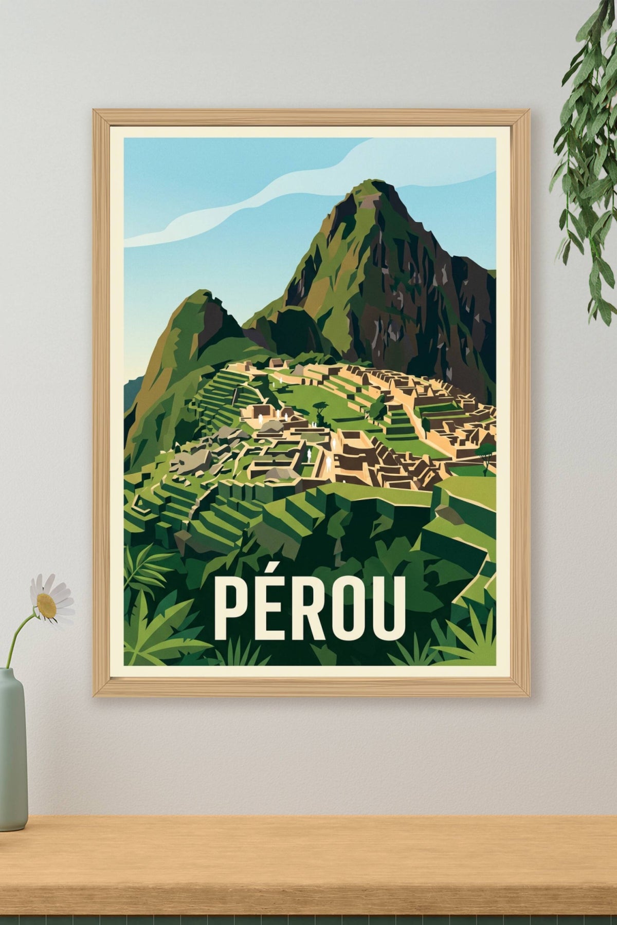 Affiche du Pérou, le Machu Picchu