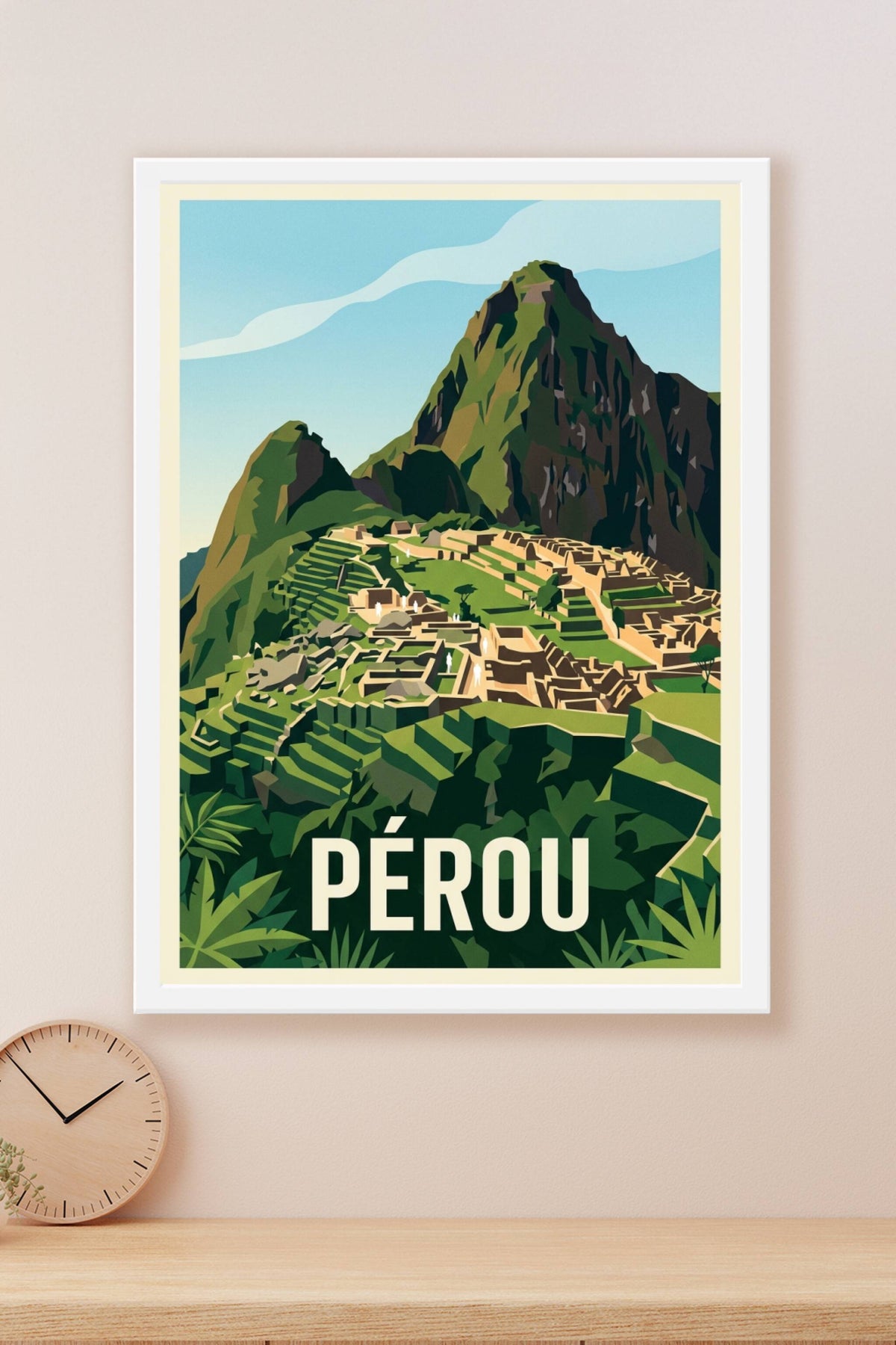 Affiche du Pérou, le Machu Picchu