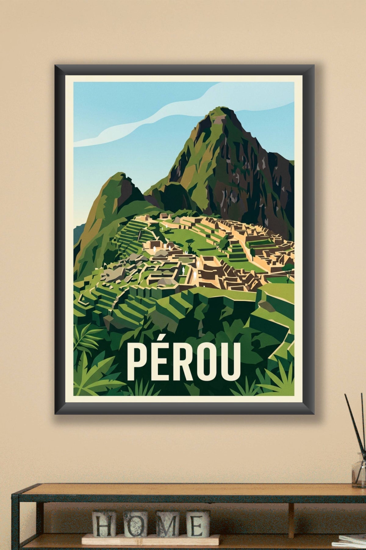 Affiche du Pérou, le Machu Picchu