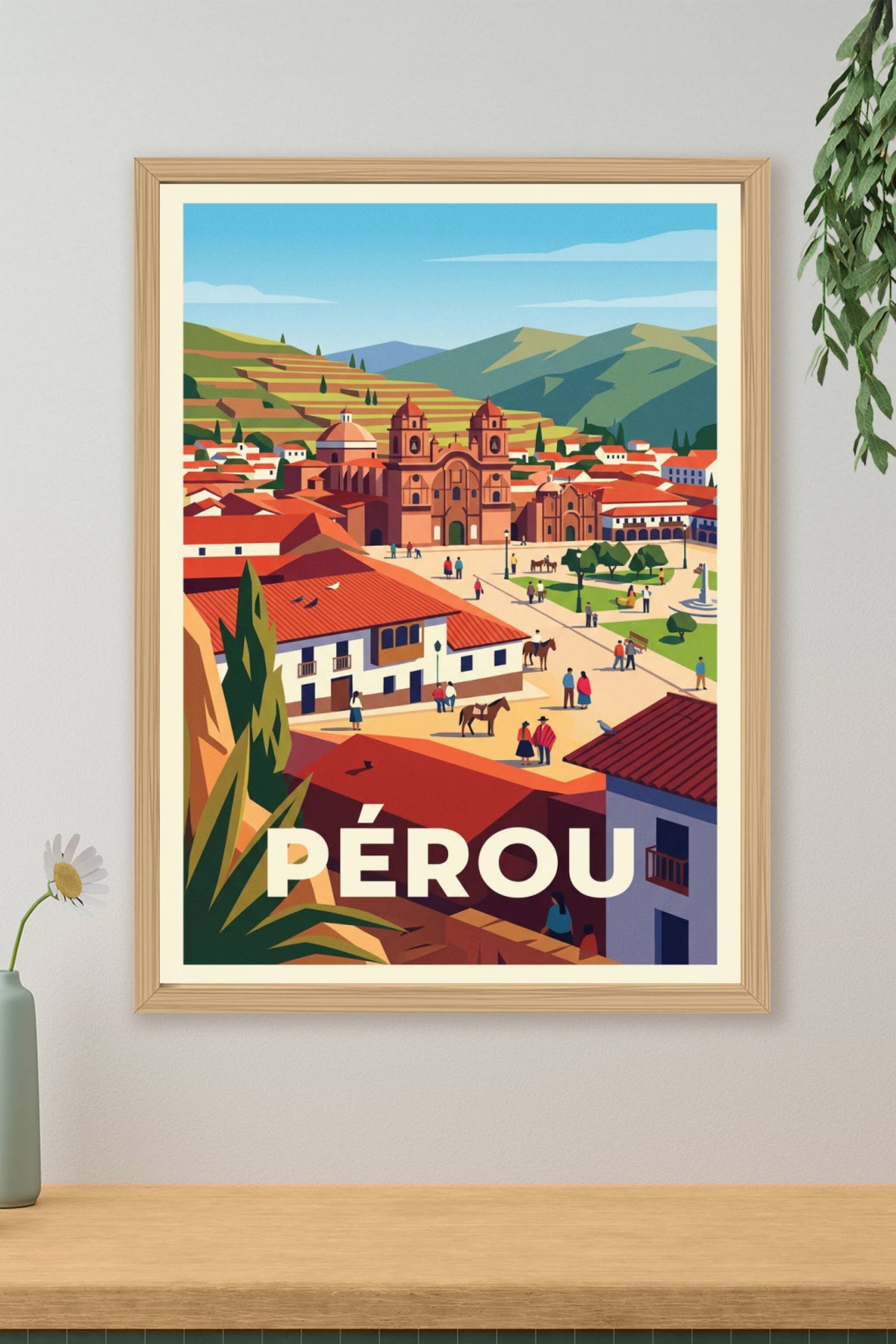 Affiche du Pérou, poster Cusco et Andes