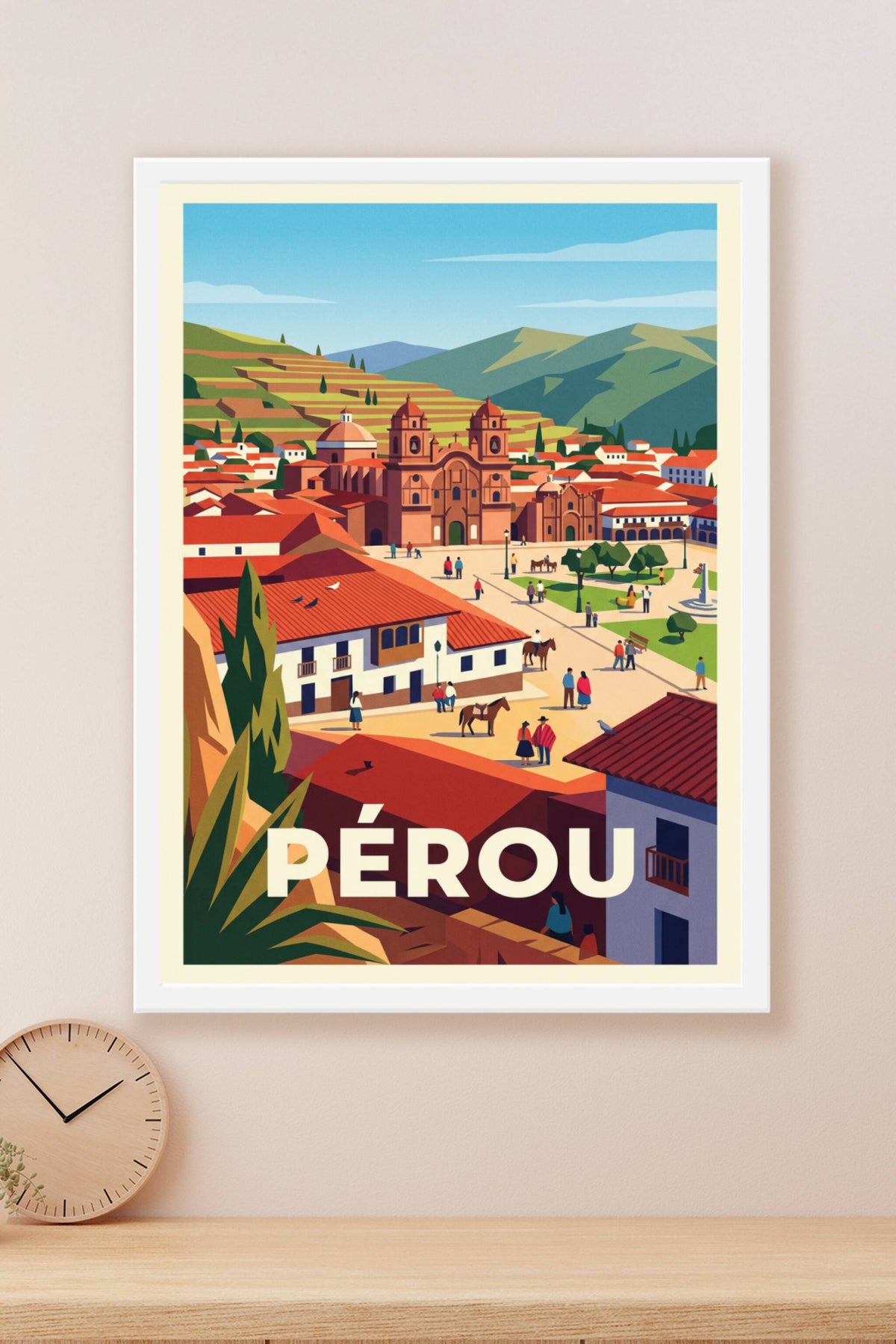Affiche du Pérou, poster Cusco et Andes