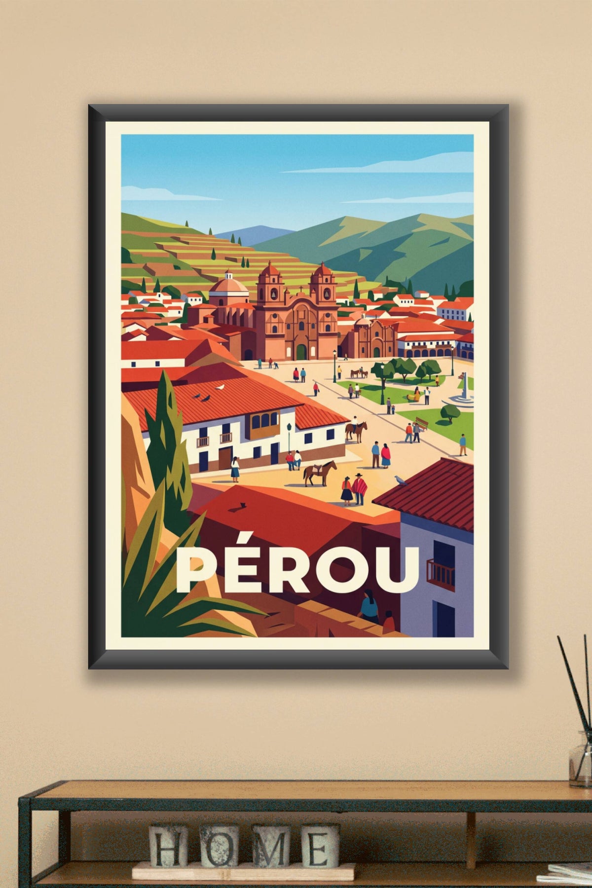 Affiche du Pérou, poster Cusco et Andes
