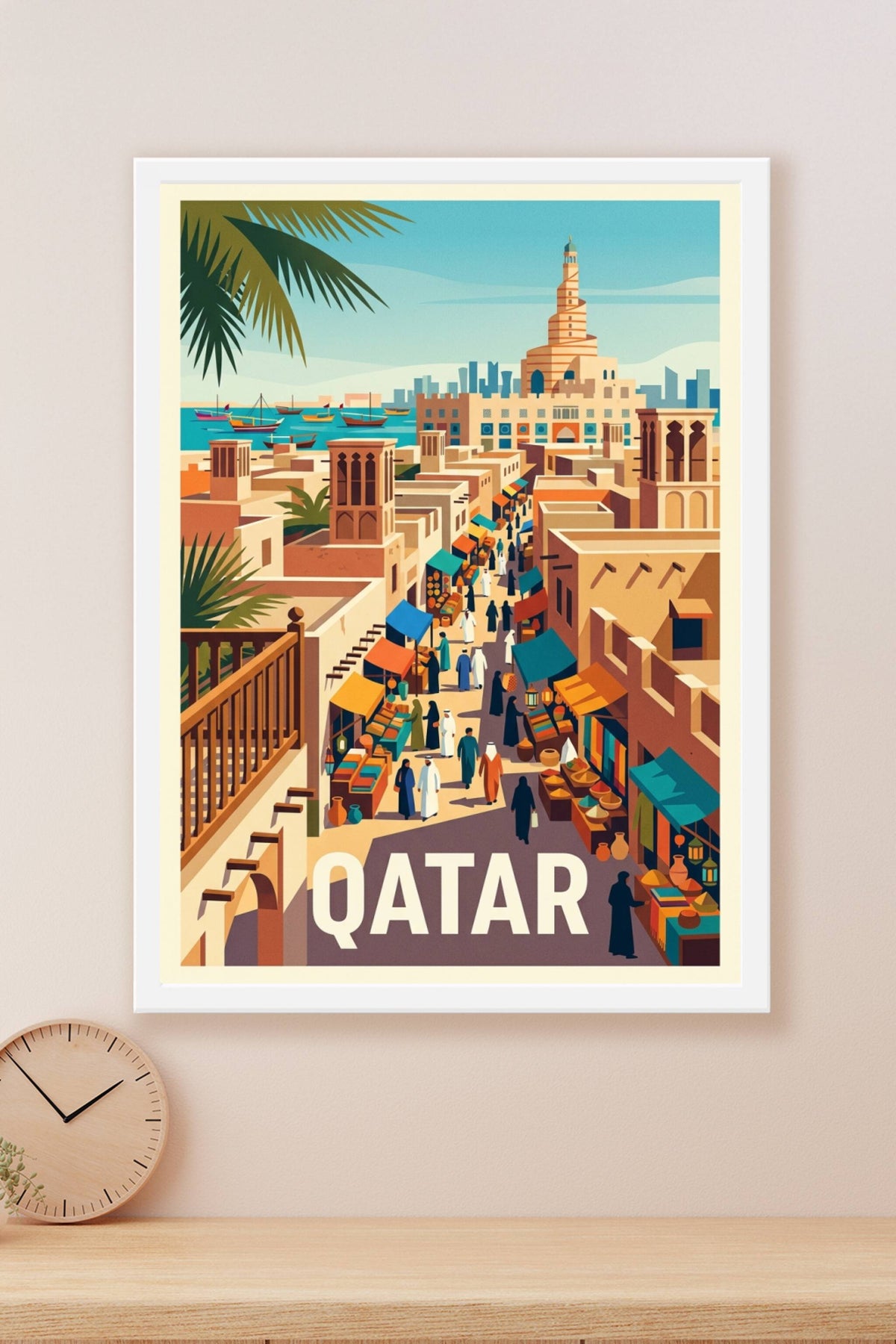 Poster du Qatar, poster Souq Waqif