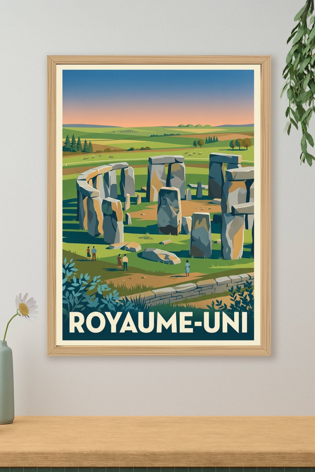 Affiche du Royaume-Uni, Stonehenge poster · poster d'art de du Royaume-Uni, Stonehenge poster