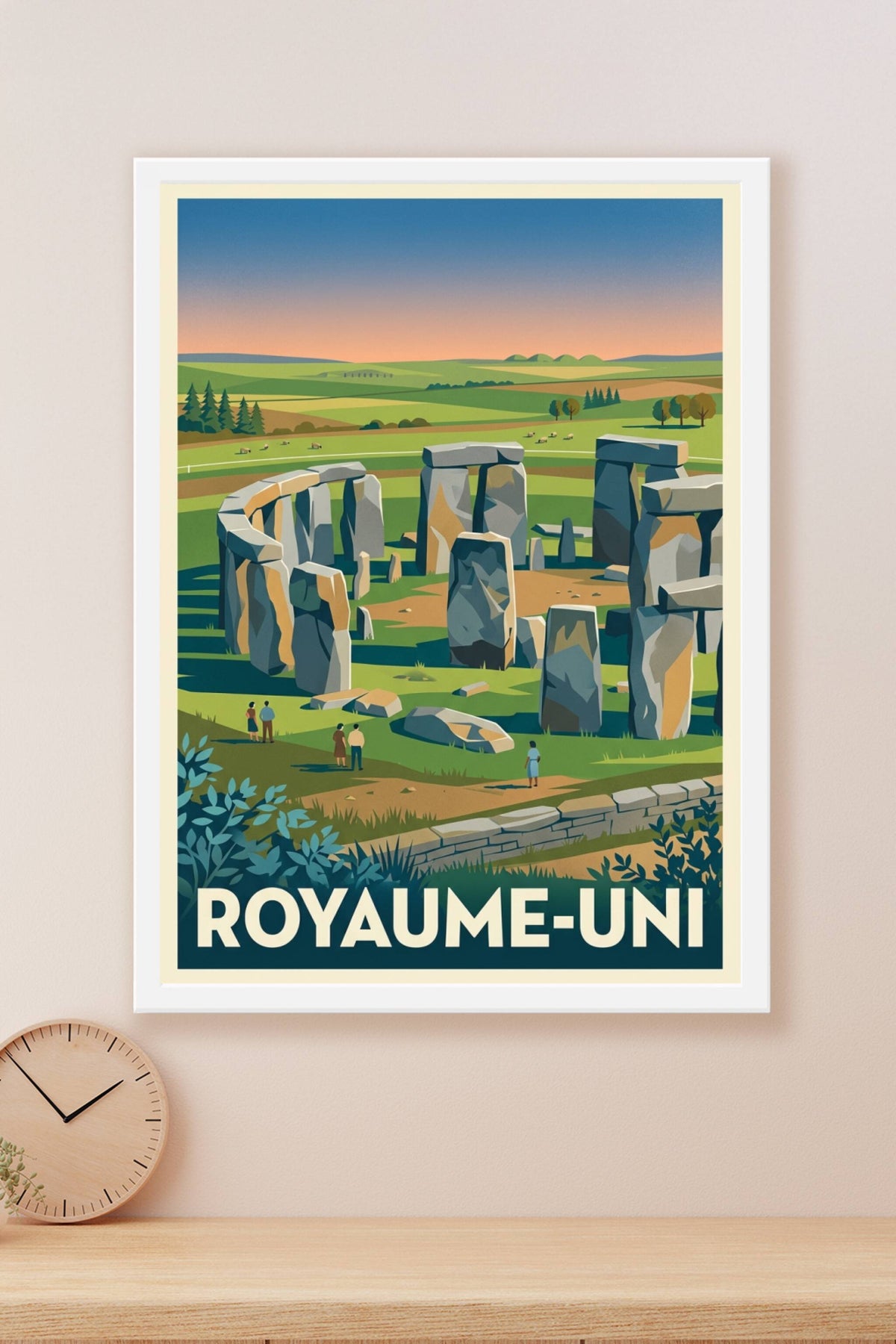Affiche du Royaume-Uni, Stonehenge poster · poster d'art de du Royaume-Uni, Stonehenge poster
