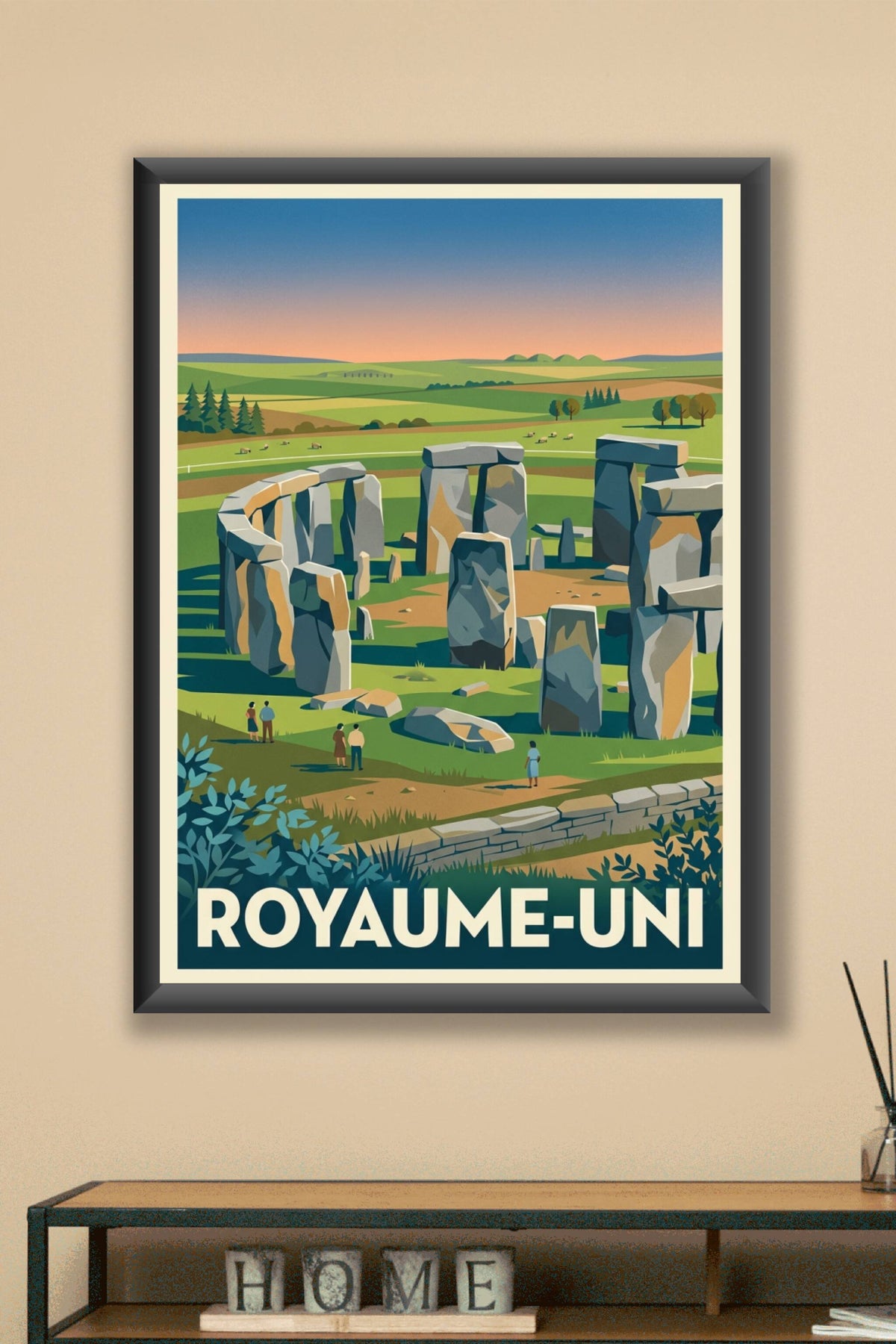 Affiche du Royaume-Uni, Stonehenge poster · poster d'art de du Royaume-Uni, Stonehenge poster