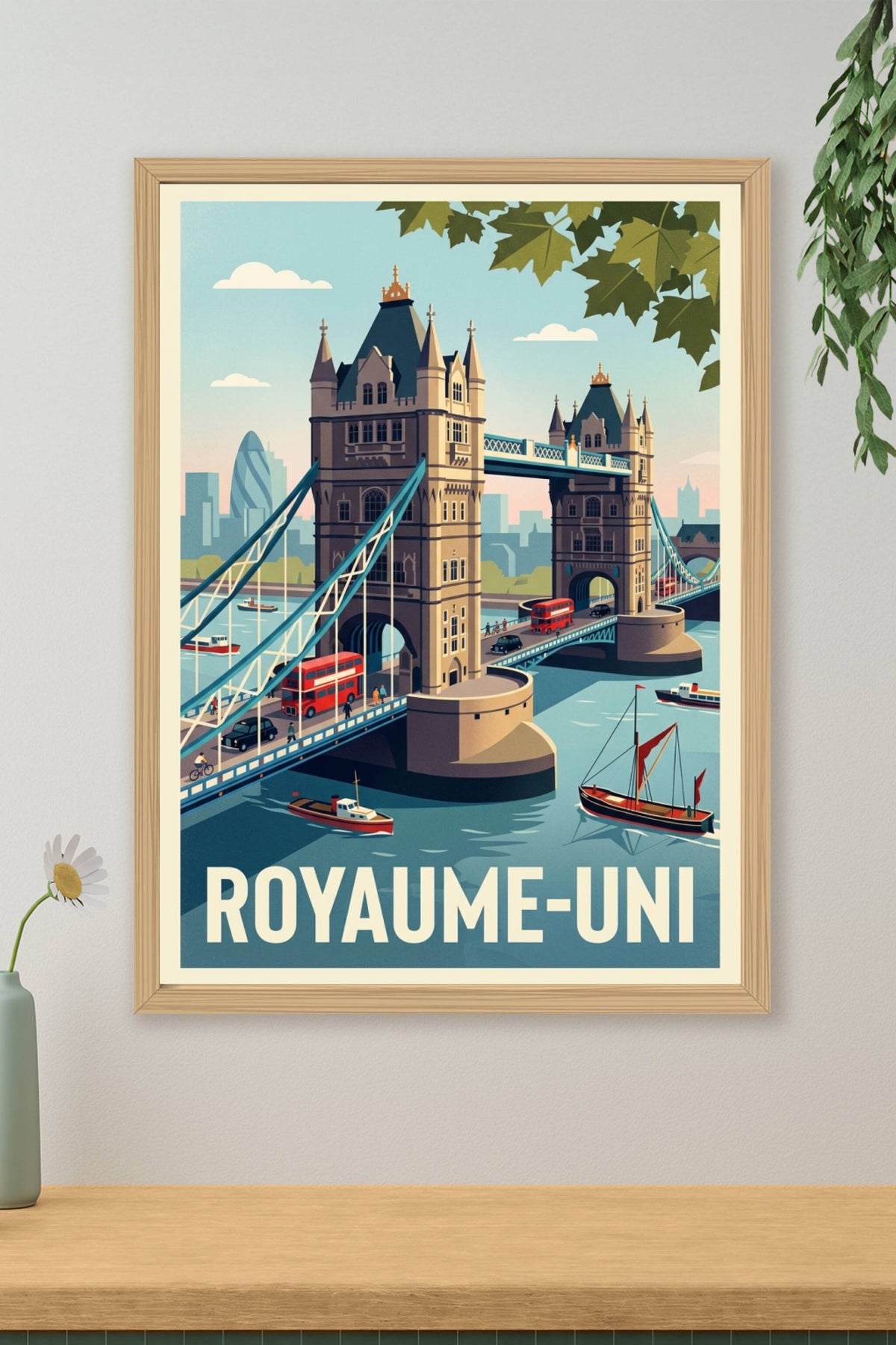 Affiche du Royaume-Uni, Tower Bridge Londres