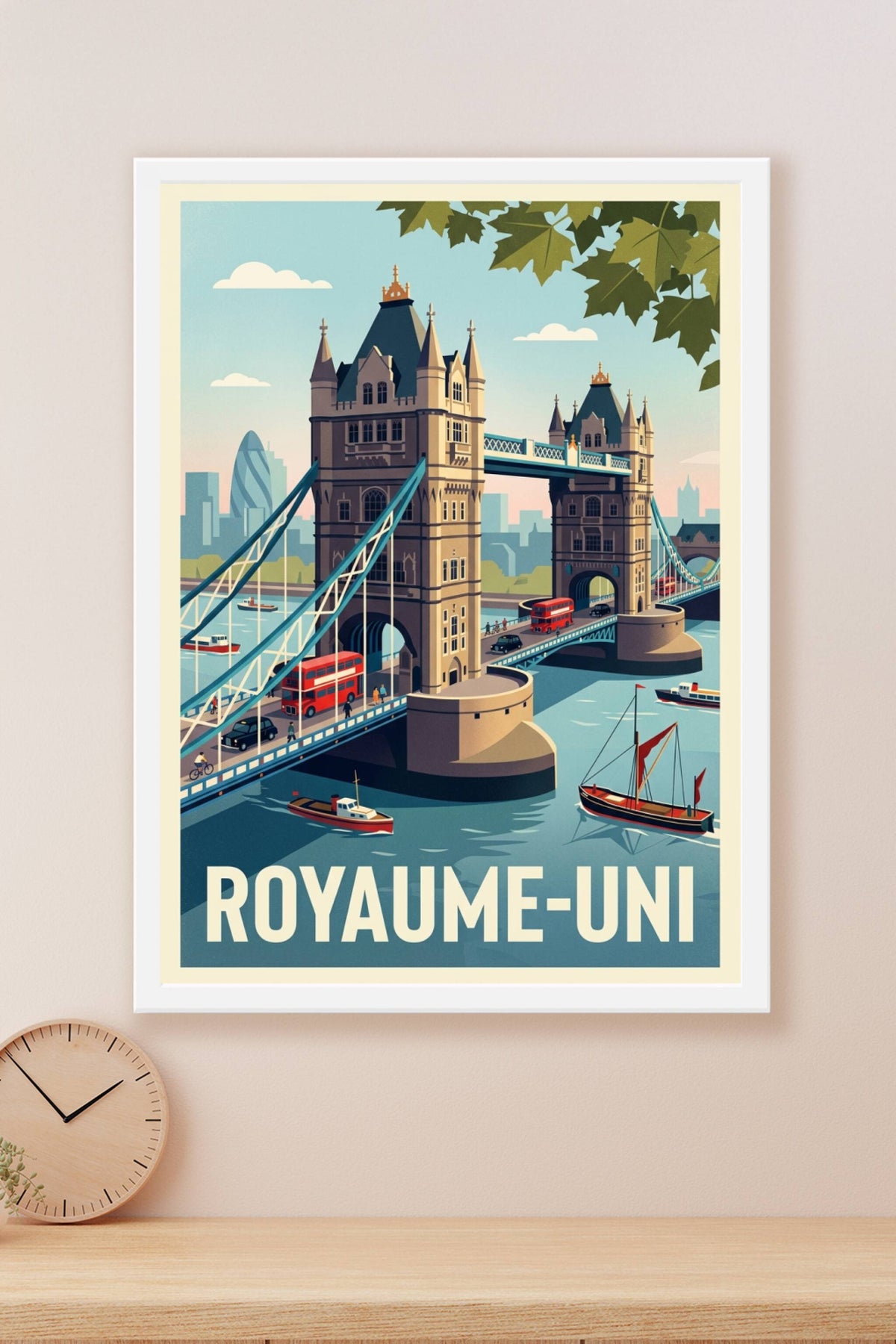 Affiche du Royaume-Uni, Tower Bridge Londres
