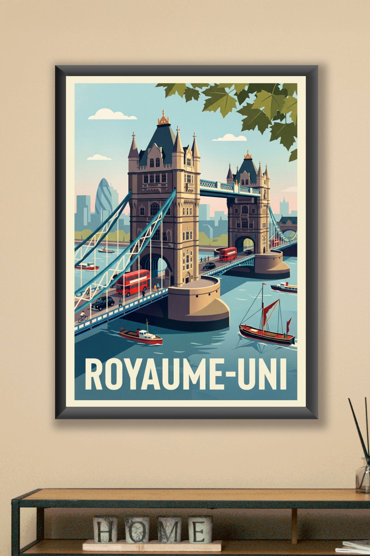 Affiche du Royaume-Uni, Tower Bridge Londres