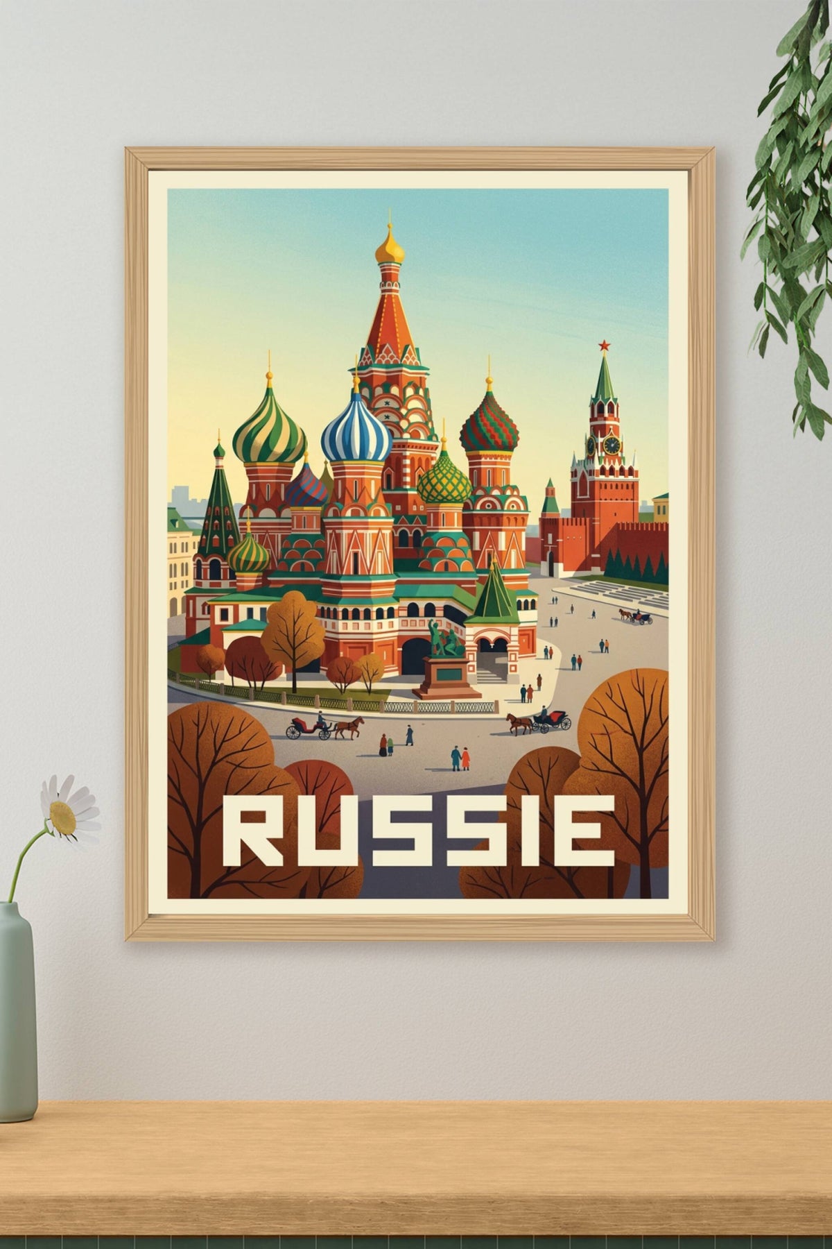 Affiche de Russie, cathédrale Saint-Basile