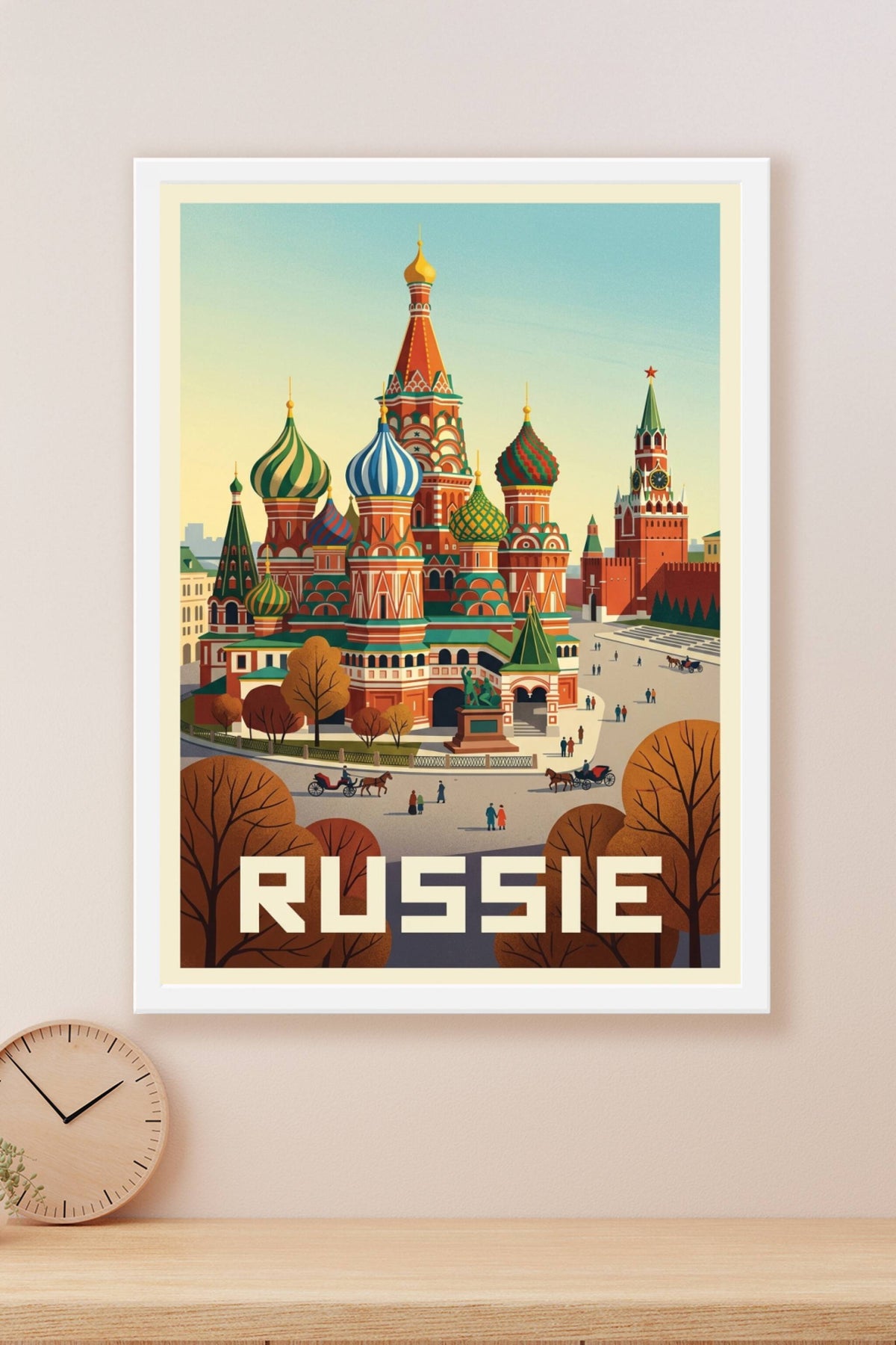 Affiche de Russie, cathédrale Saint-Basile