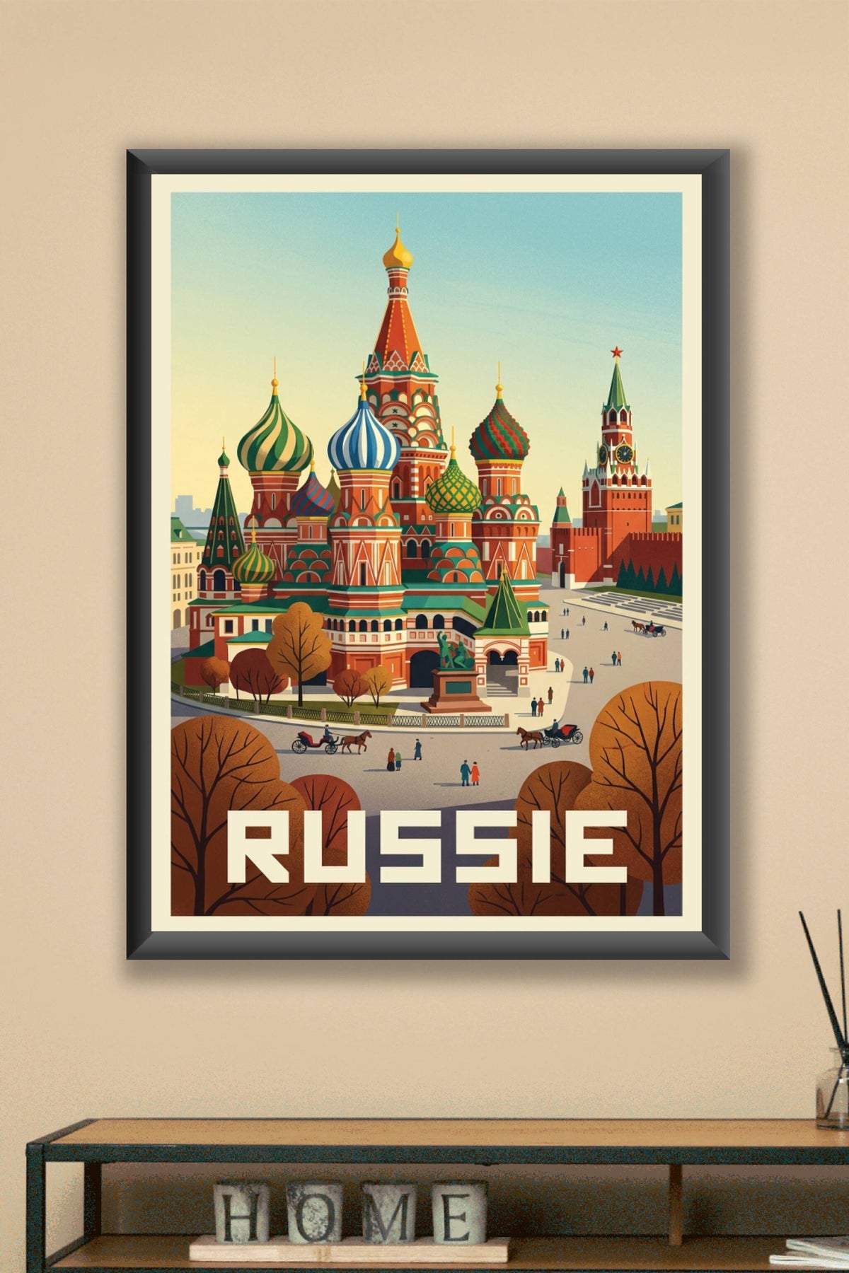 Affiche de Russie, cathédrale Saint-Basile