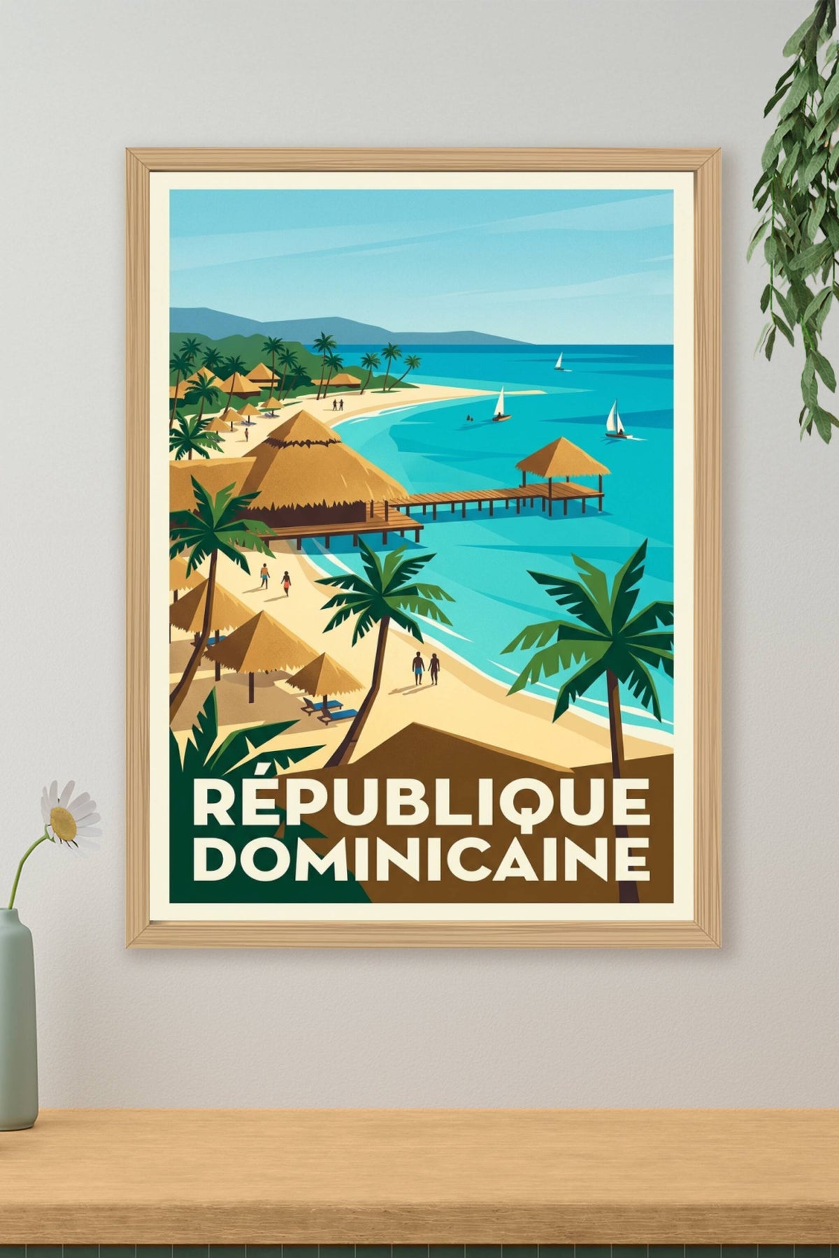 Affiche République Dominicaine, poster voyage