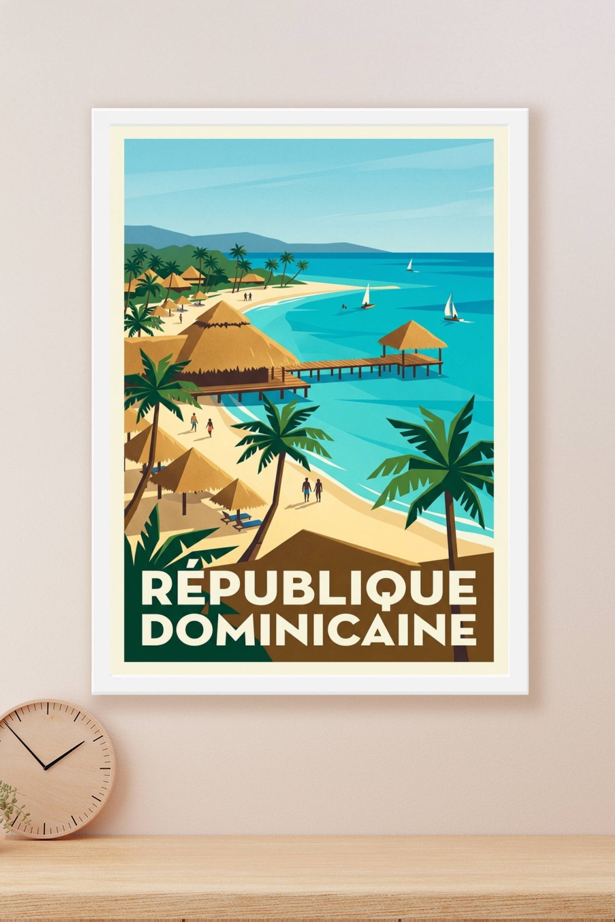 Affiche République Dominicaine, poster voyage