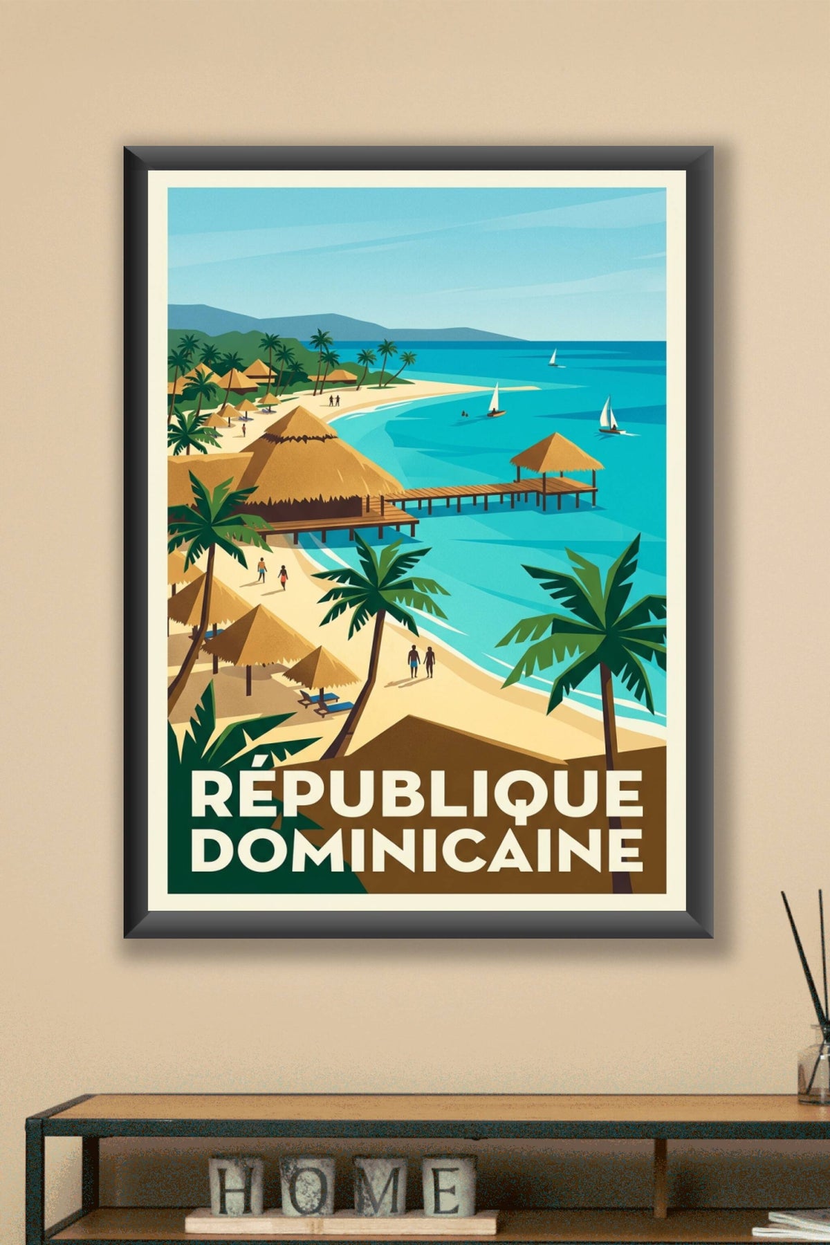 Affiche République Dominicaine, poster voyage