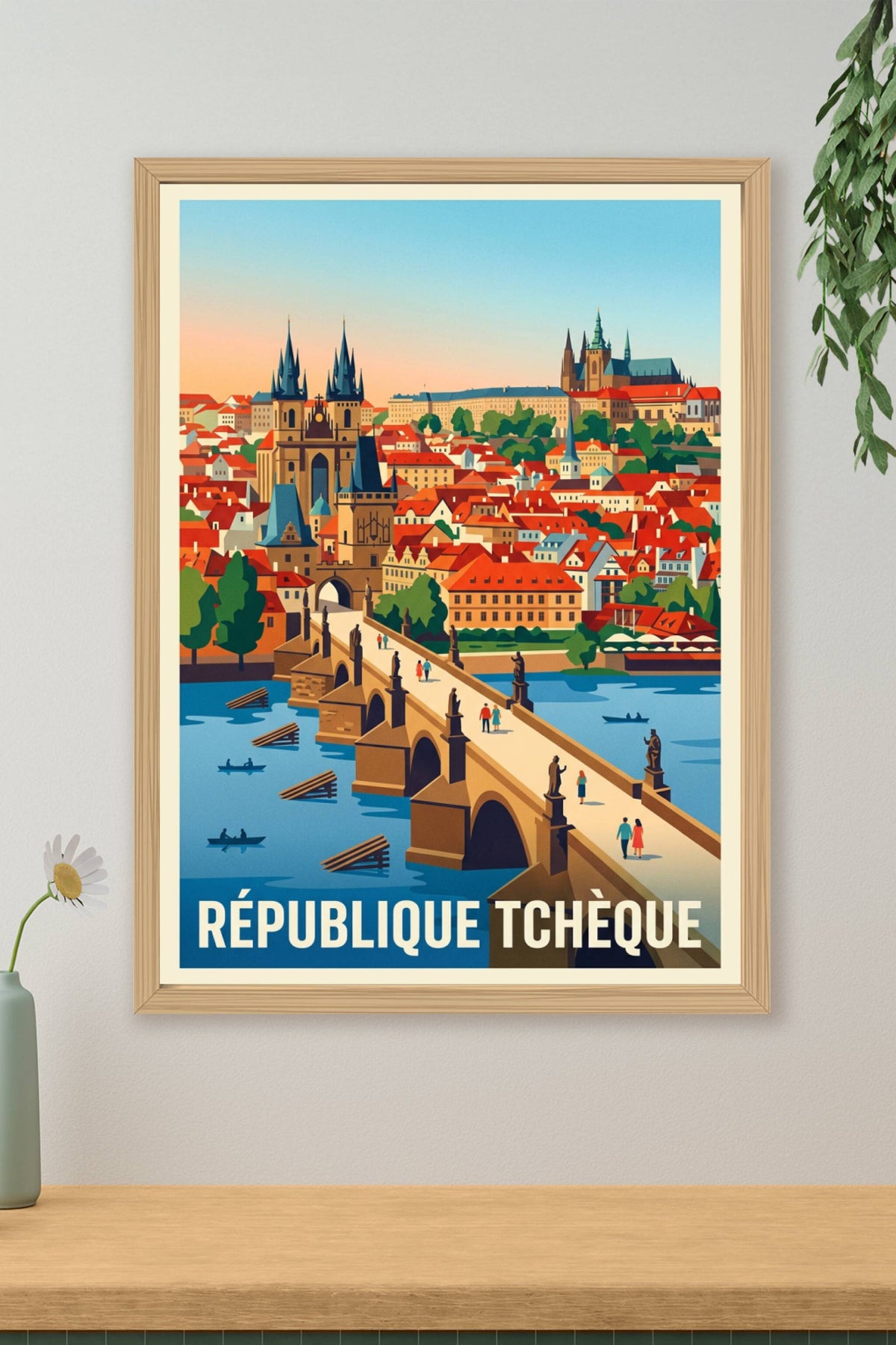 Poster de la République Tchèque, Pont Charles