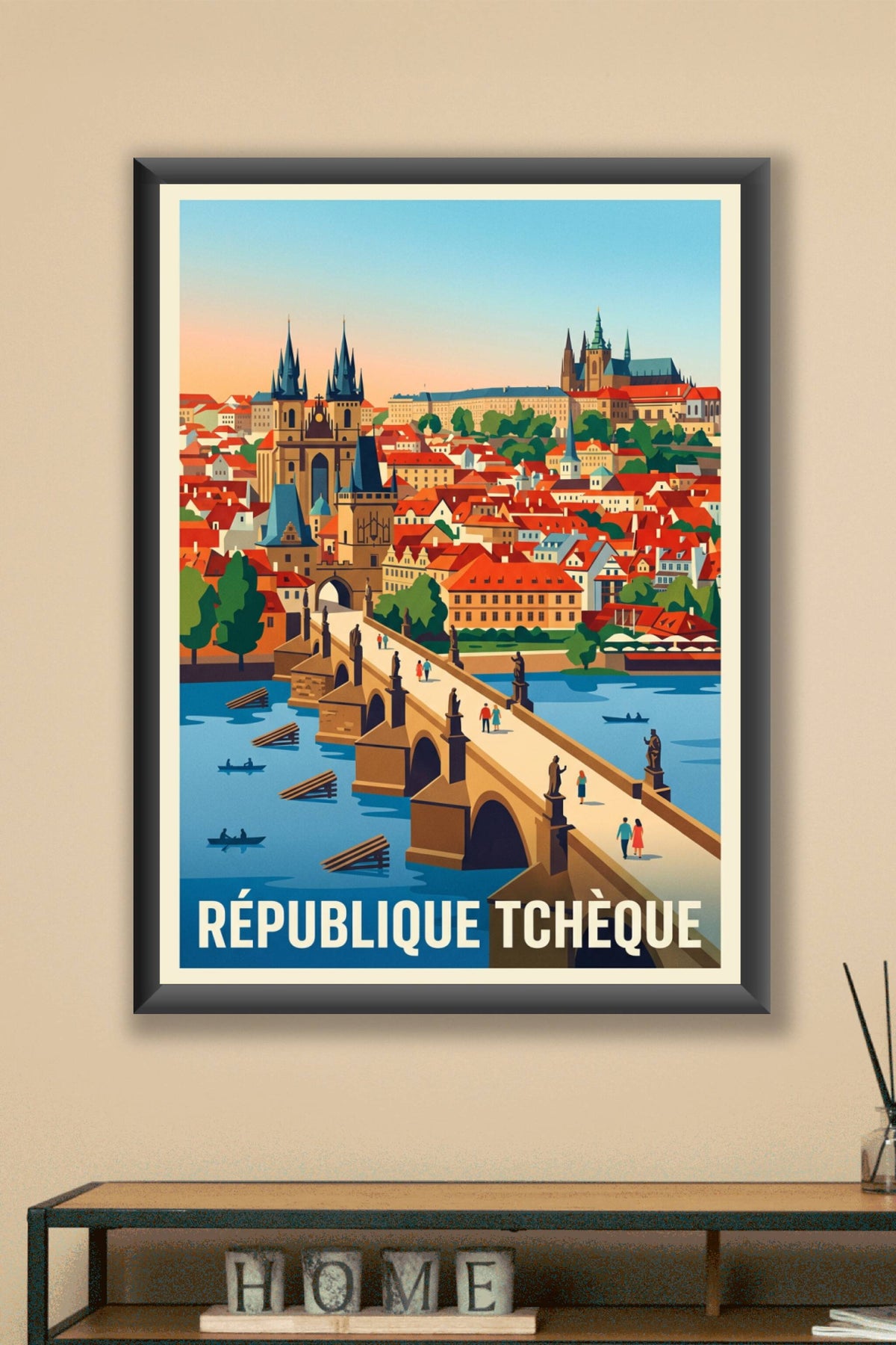 Poster de la République Tchèque, Pont Charles