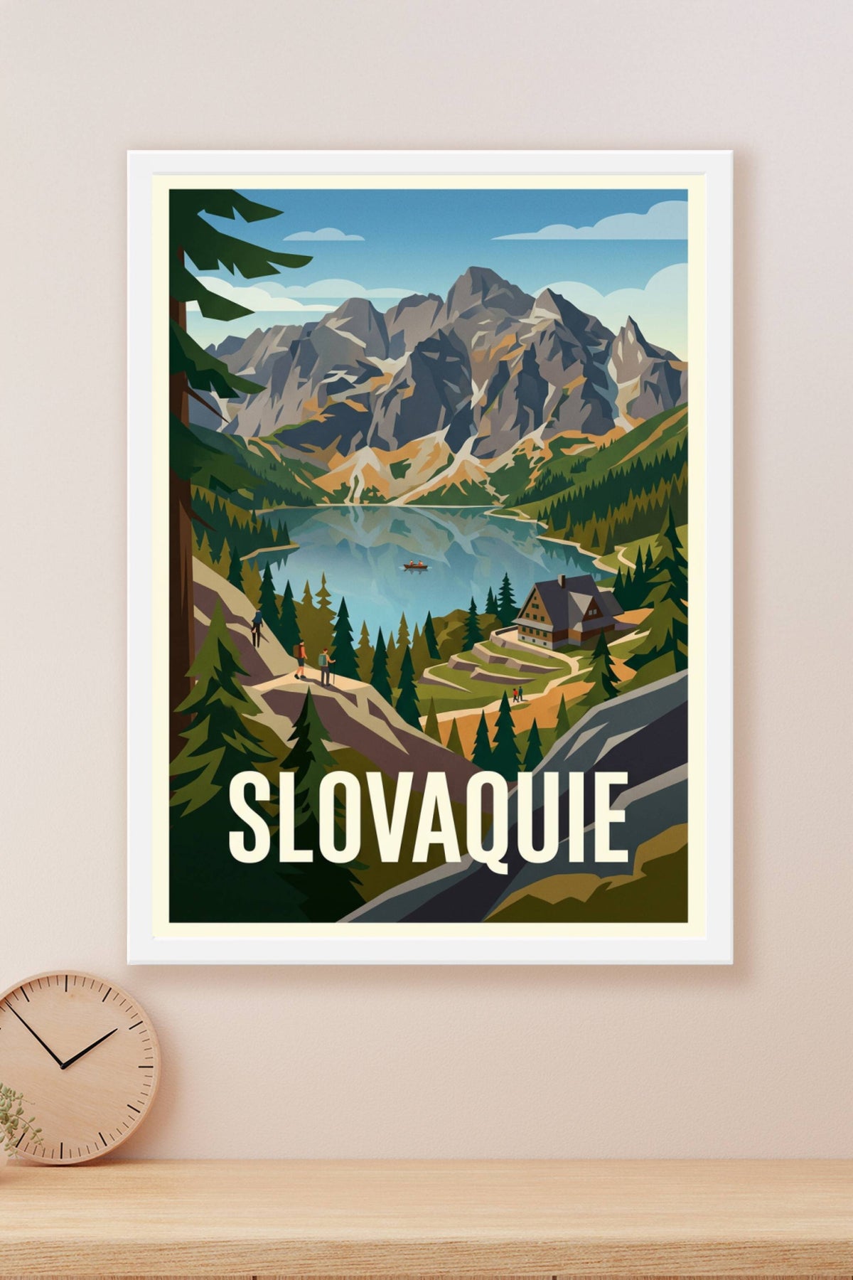 Affiche Slovaquie, poster montagnes des Tatras