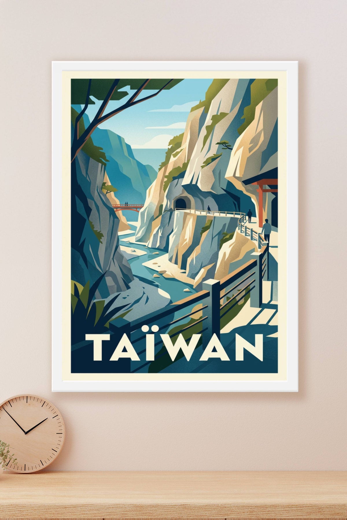 Affiche de Taïwan, les Gorges de Taroko