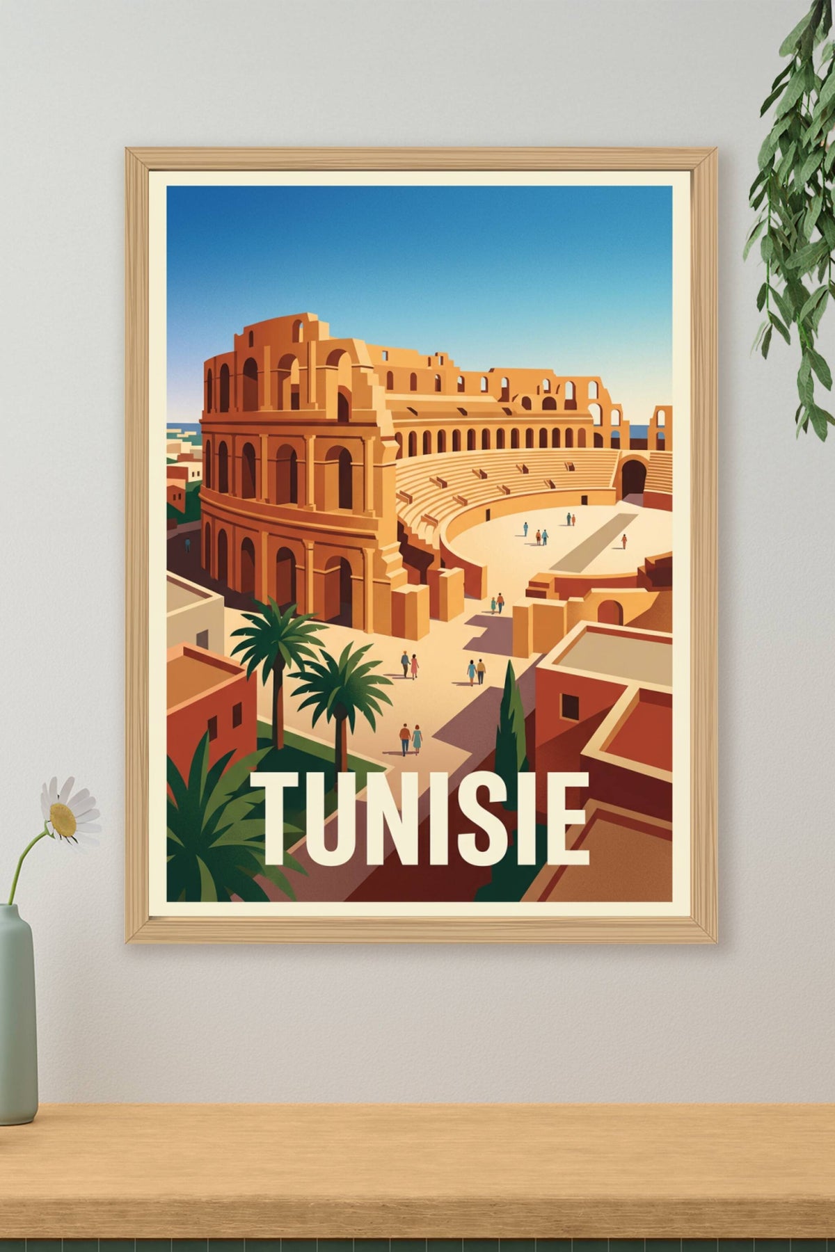 Poster de Tunisie, l'amphithéâtre d'El Jem